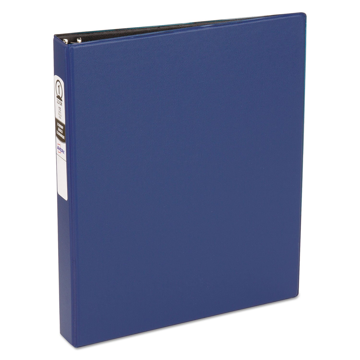 Economy Non-View Binder with Round Rings, 3 Rings, 1" Capacity, 11 x 8.5, Blue, (3300)