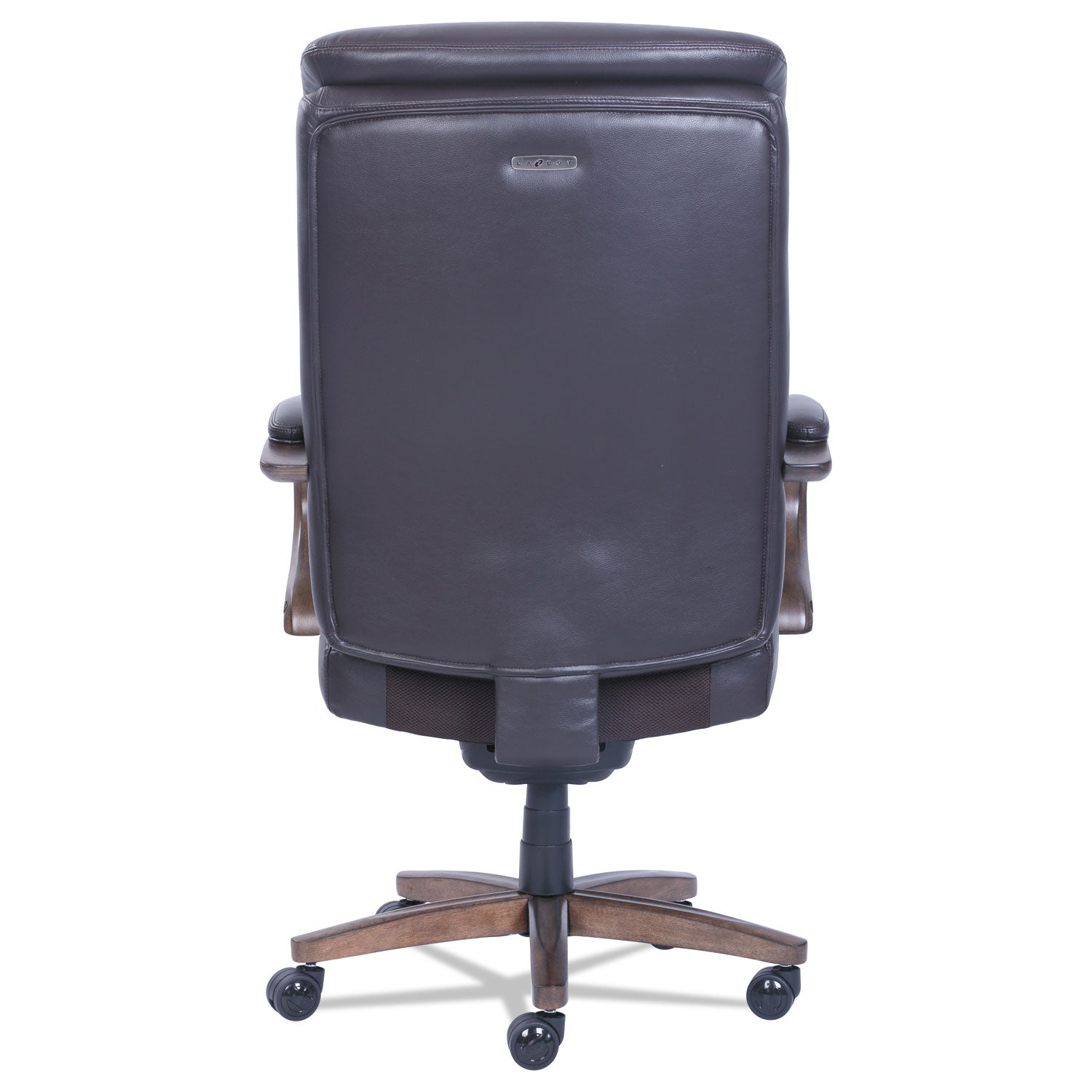 La-Z-Boy® Woodbury Big/Tall Executive Chair, Supports Up to 400 lb, 20.25" to 23.25" Seat Height, Brown Seat/Back, Weathered Sand Base