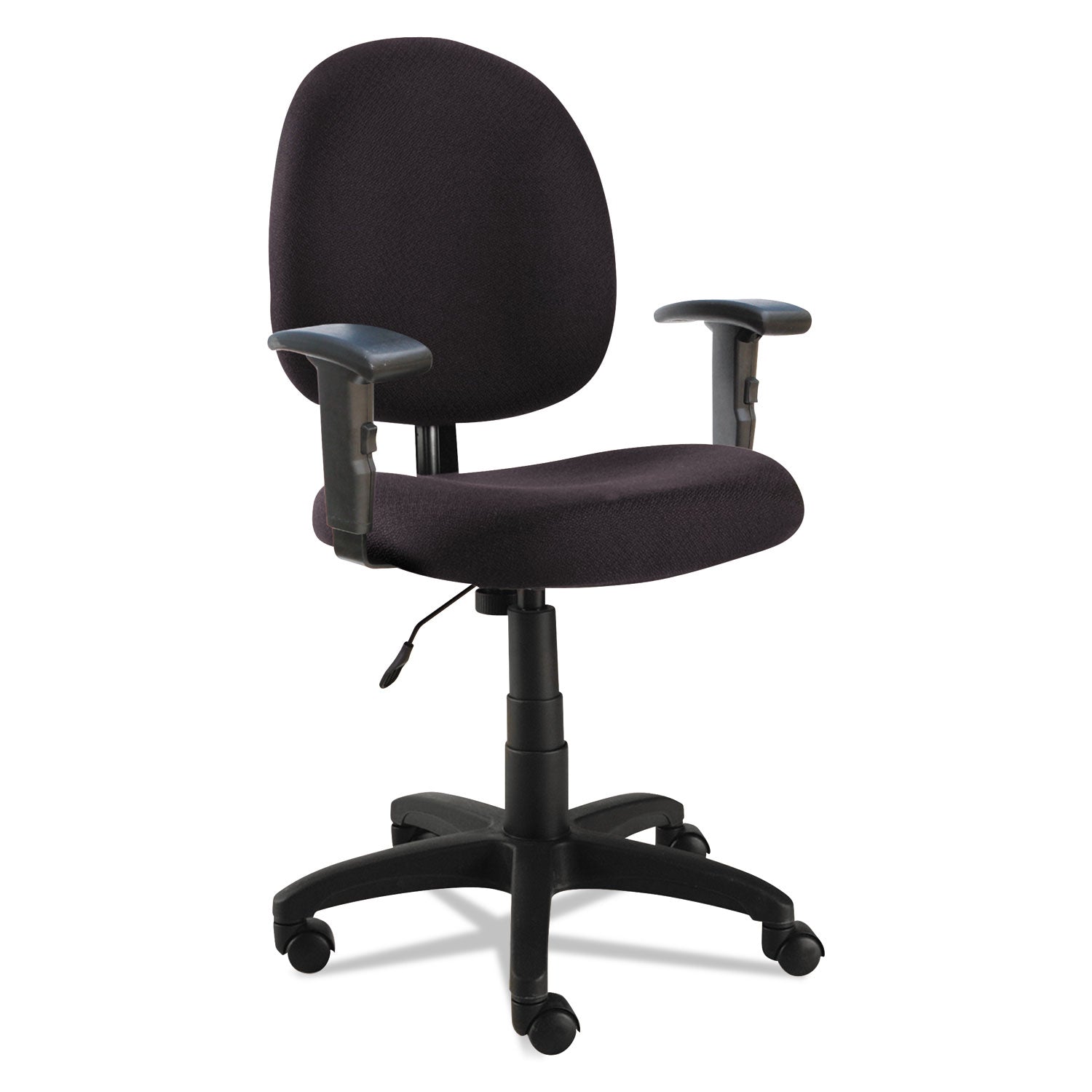 Alera Essentia Series Swivel Task Chair with Adjustable Arms, Supports Up to 275 lb, 17.71" to 22.44" Seat Height, Black