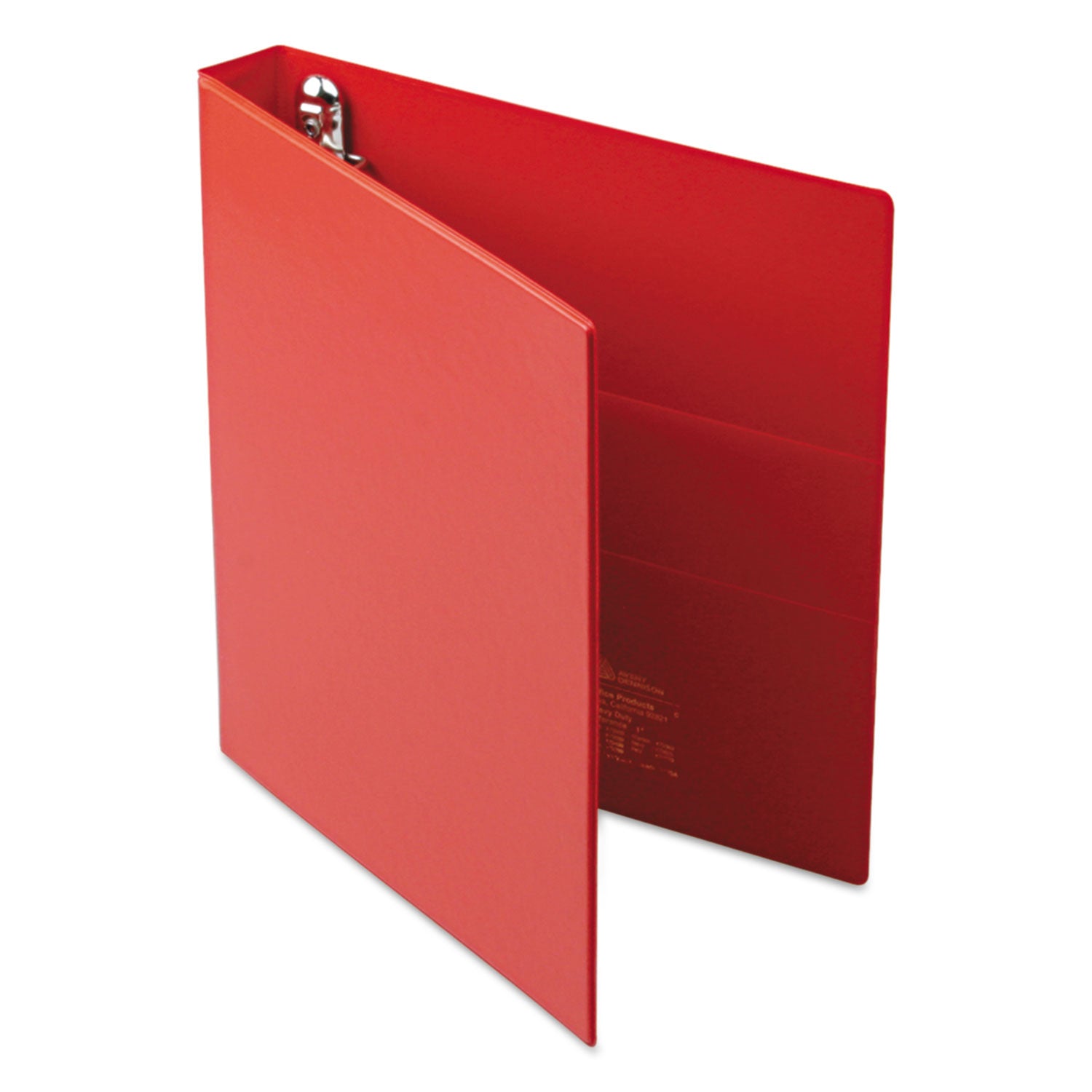 Avery® Heavy-Duty Non-View Binder with DuraHinge and One Touch EZD Rings, 3 Rings, 1" Capacity, 11 x 8.5, Red