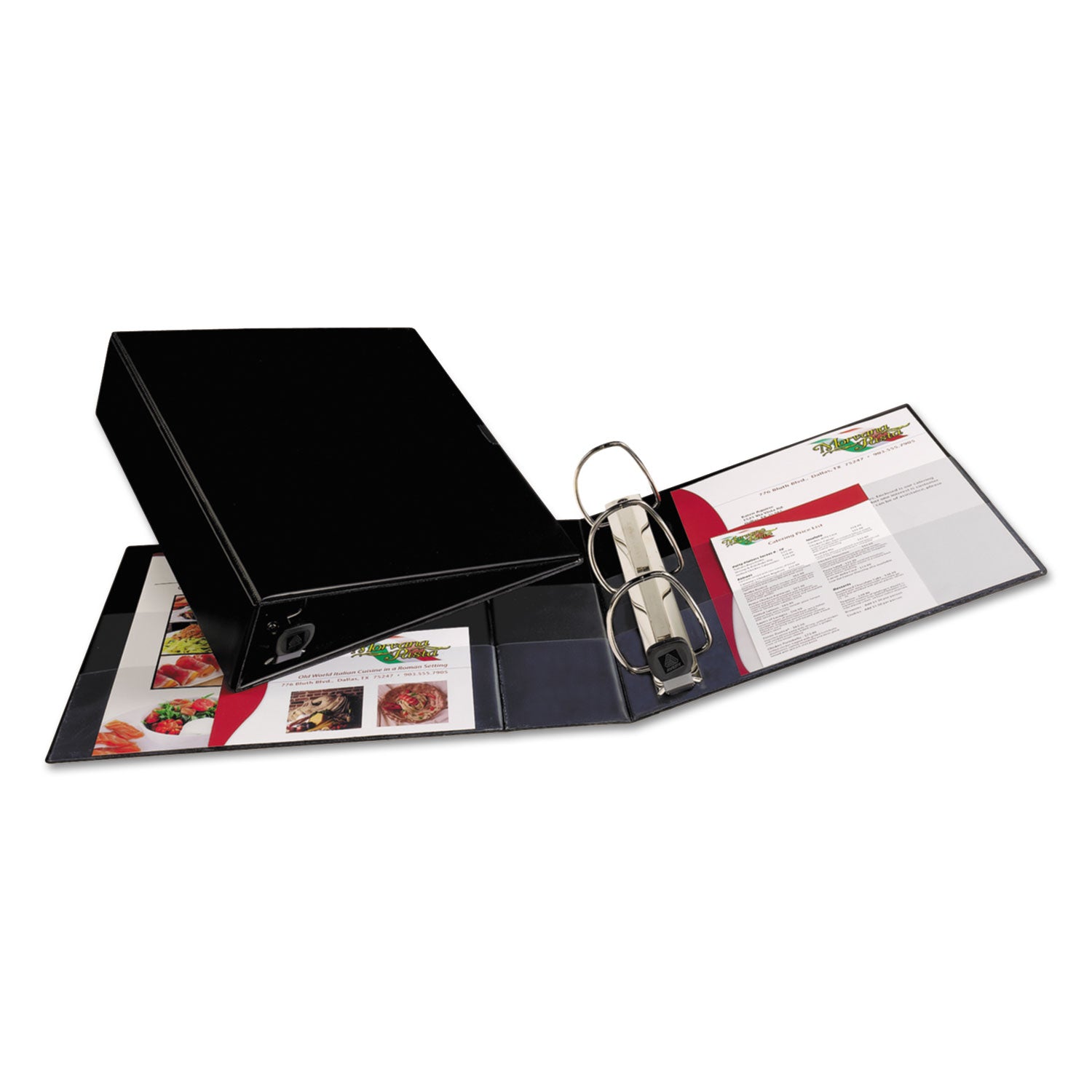 Avery® Heavy-Duty Non-View Binder with DuraHinge and Locking One Touch EZD Rings, 3 Rings, 3" Capacity, 11 x 8.5, Black