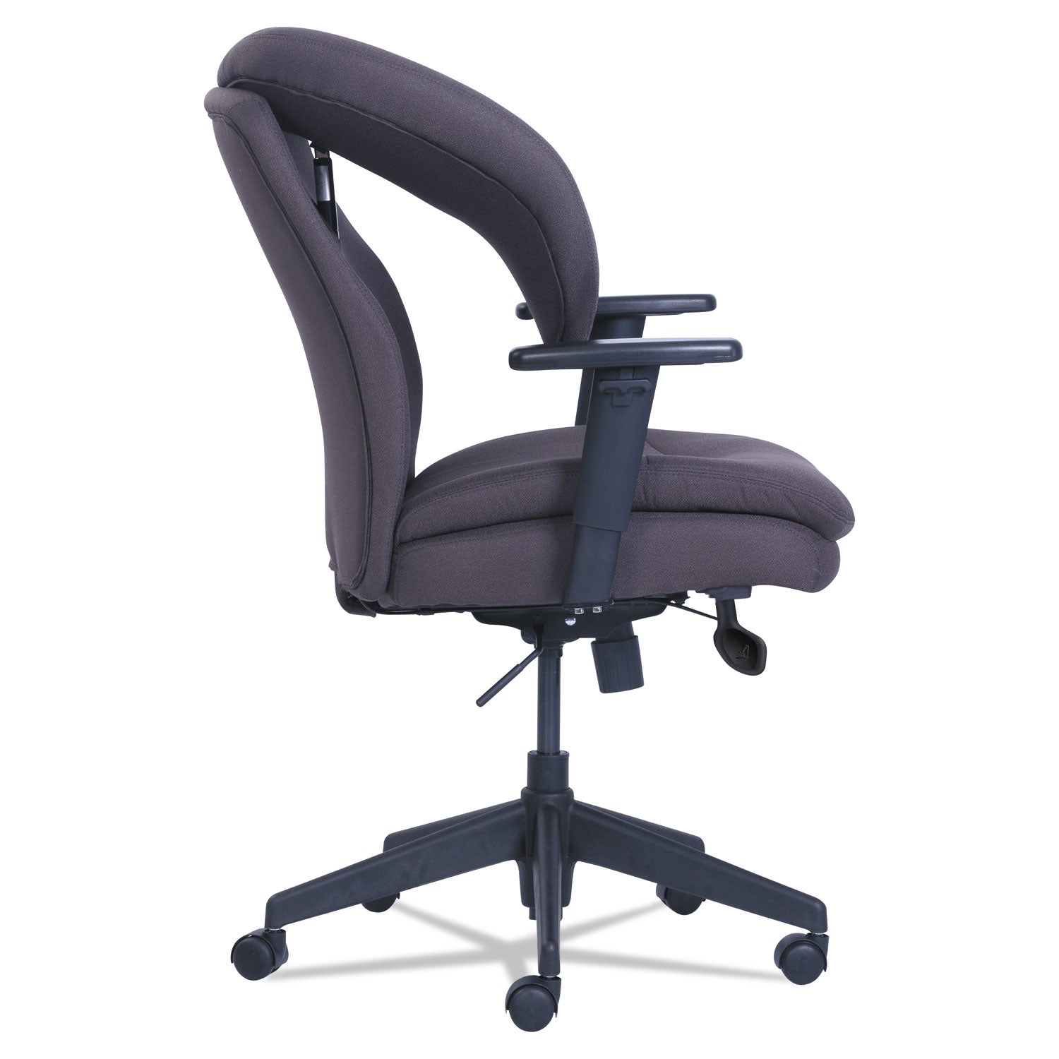 SertaPedic® Cosset Ergonomic Task Chair, Supports Up to 275 lb, 19.5" to 22.5" Seat Height, Gray Seat/Back, Black Base