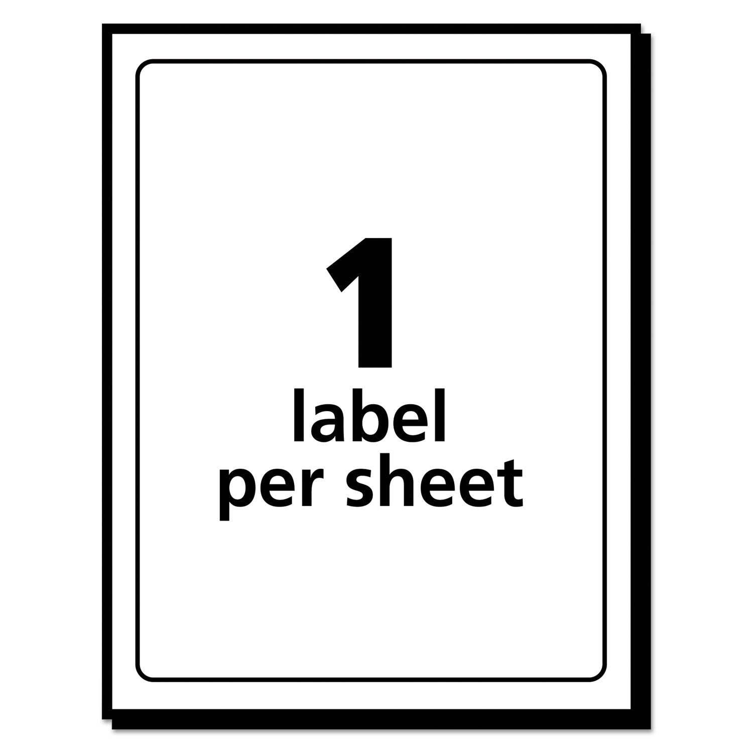 Avery® Removable Multi-Use Labels, Inkjet/Laser Printers, 4 x 6, White, 40/Pack, (5454)