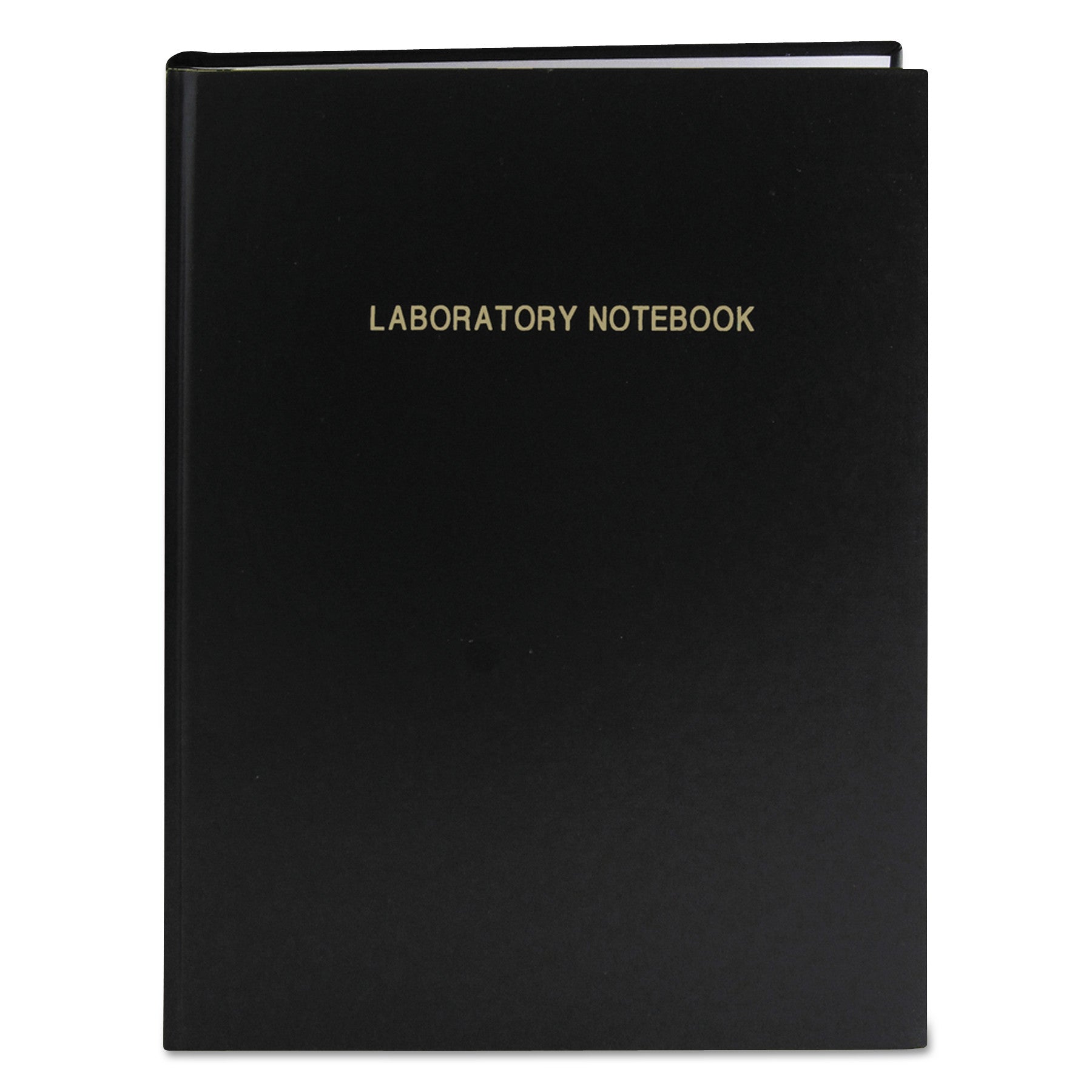 Lab Research Notebook, Quadrille Rule (5 sq/in), Black Cover, (72) 11.25 x 8.75 Sheets