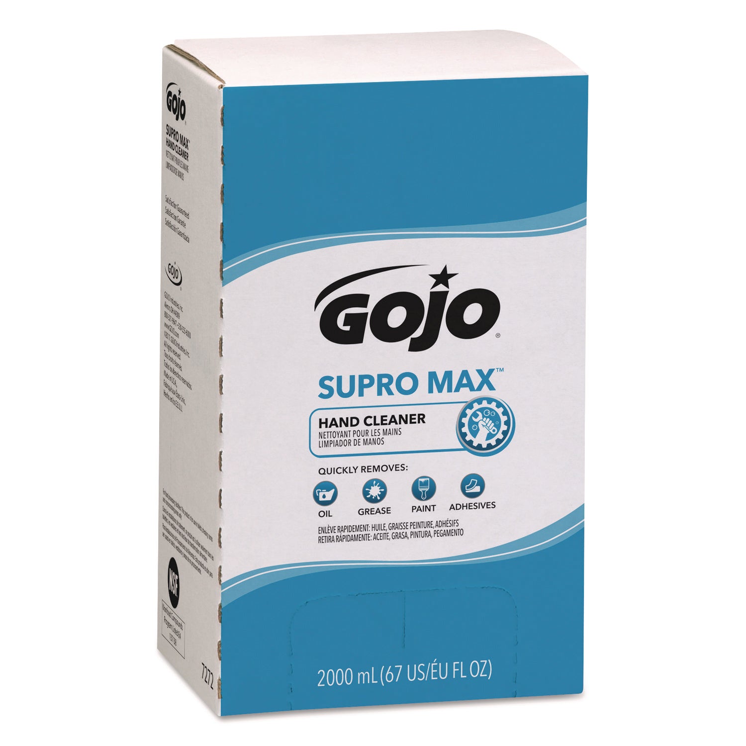 GOJO® SUPRO MAX Hand Cleaner Refill, Unscented, 2,000 mL, 4/Carton