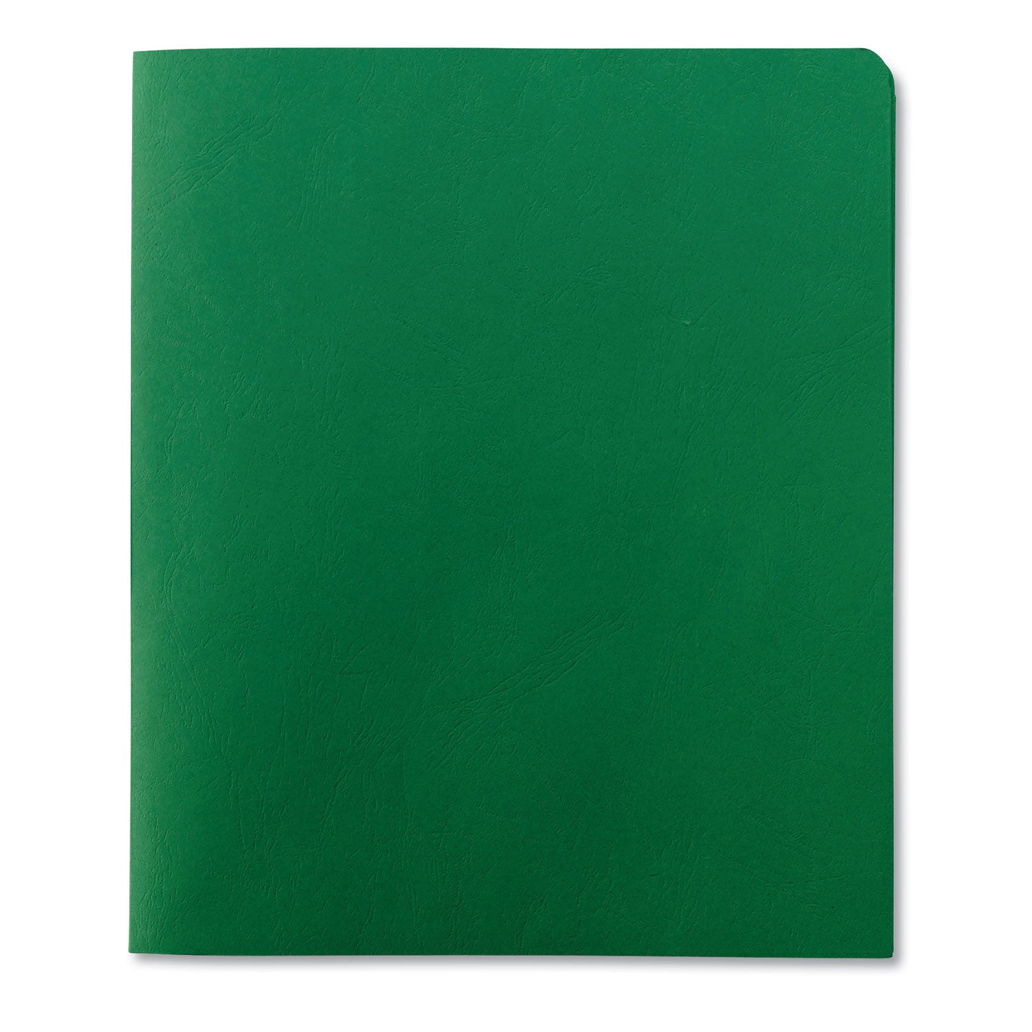 Smead™ Two-Pocket Folder, Textured Paper, 100-Sheet Capacity, 11 x 8.5, Green, 25/Box