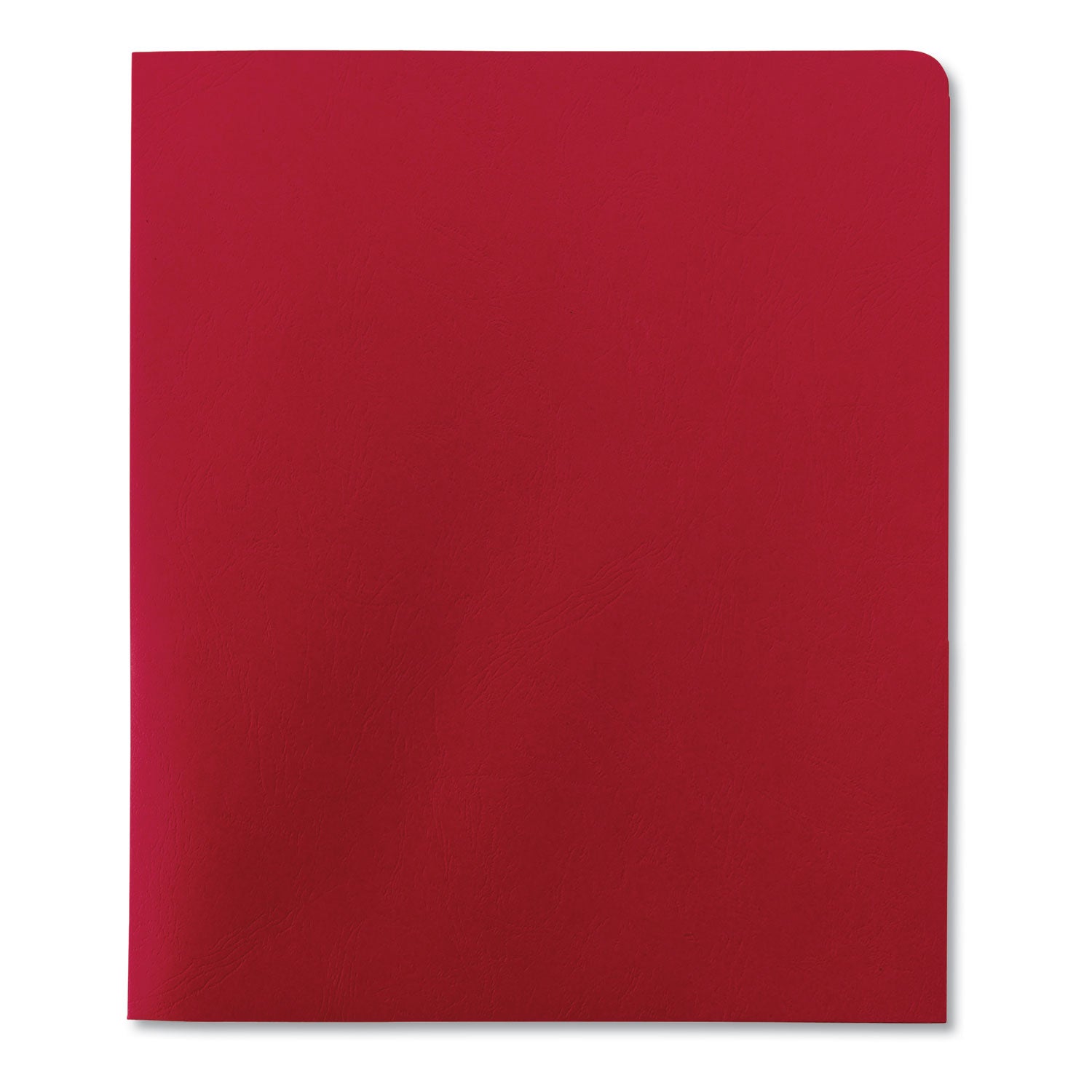 Smead™ Two-Pocket Folder, Textured Paper, 100-Sheet Capacity, 11 x 8.5, Red, 25/Box