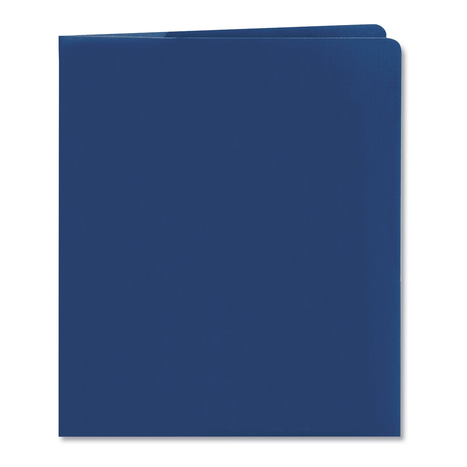 Smead™ Lockit Two-Pocket Folder, Textured Paper, 100-Sheet Capacity, 11 x 8.5, Dark Blue, 25/Box