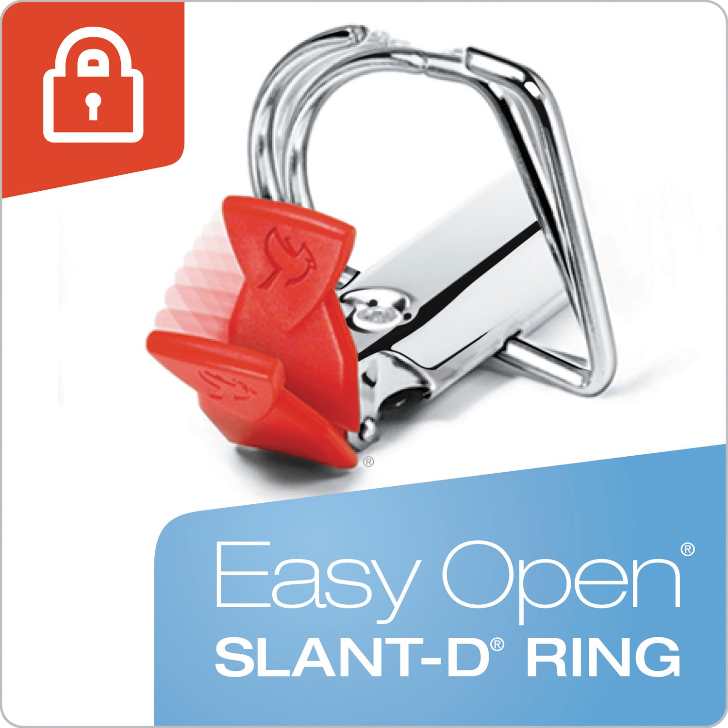 Premier Easy Open Locking Slant-D Ring Binders, 3 Rings, 5" Capacity, 11 x 8.5, Black Cardinal® Flipcost