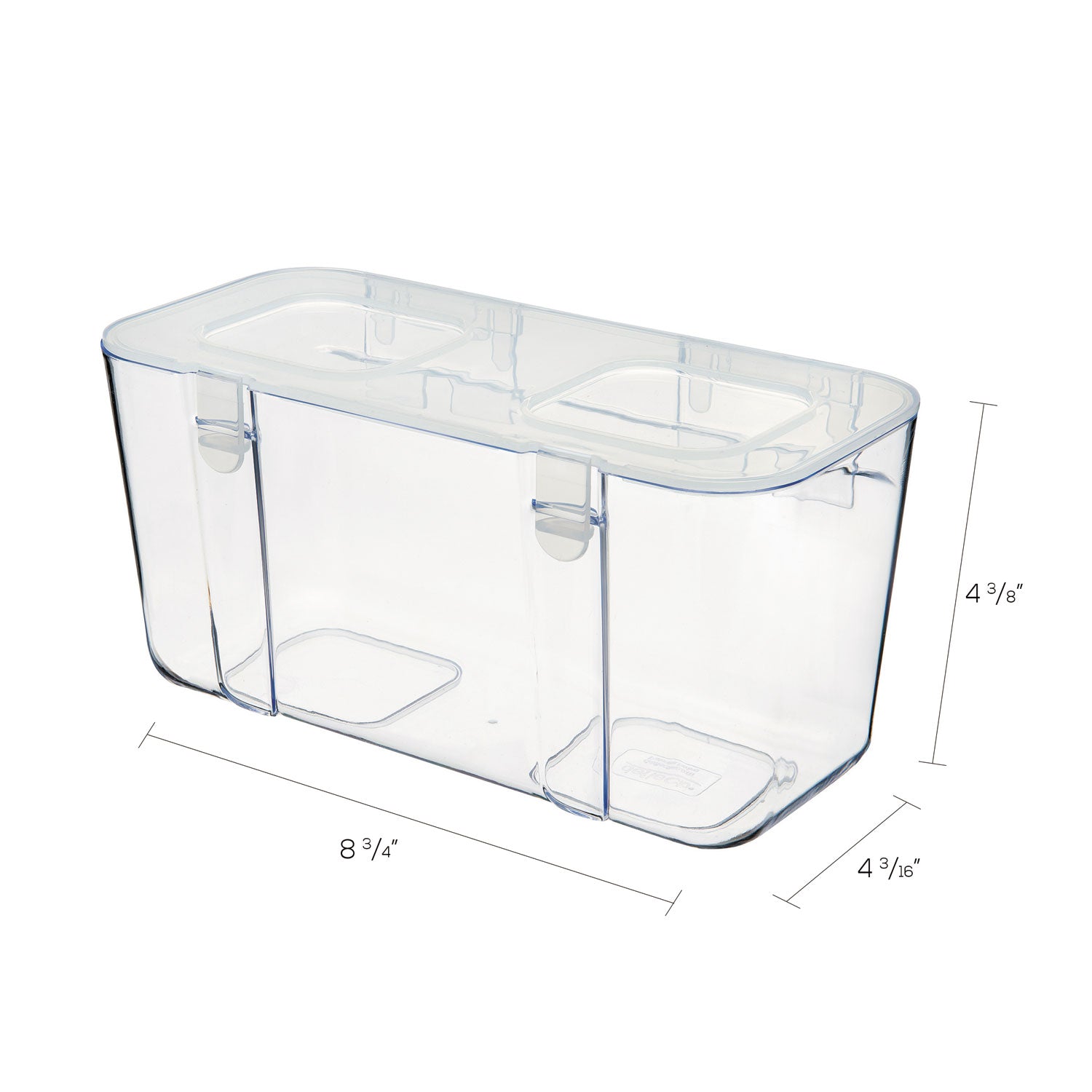 deflecto® Stackable Caddy Organizer, Medium, Plastic, 8.8 x 4 x 4.38, White