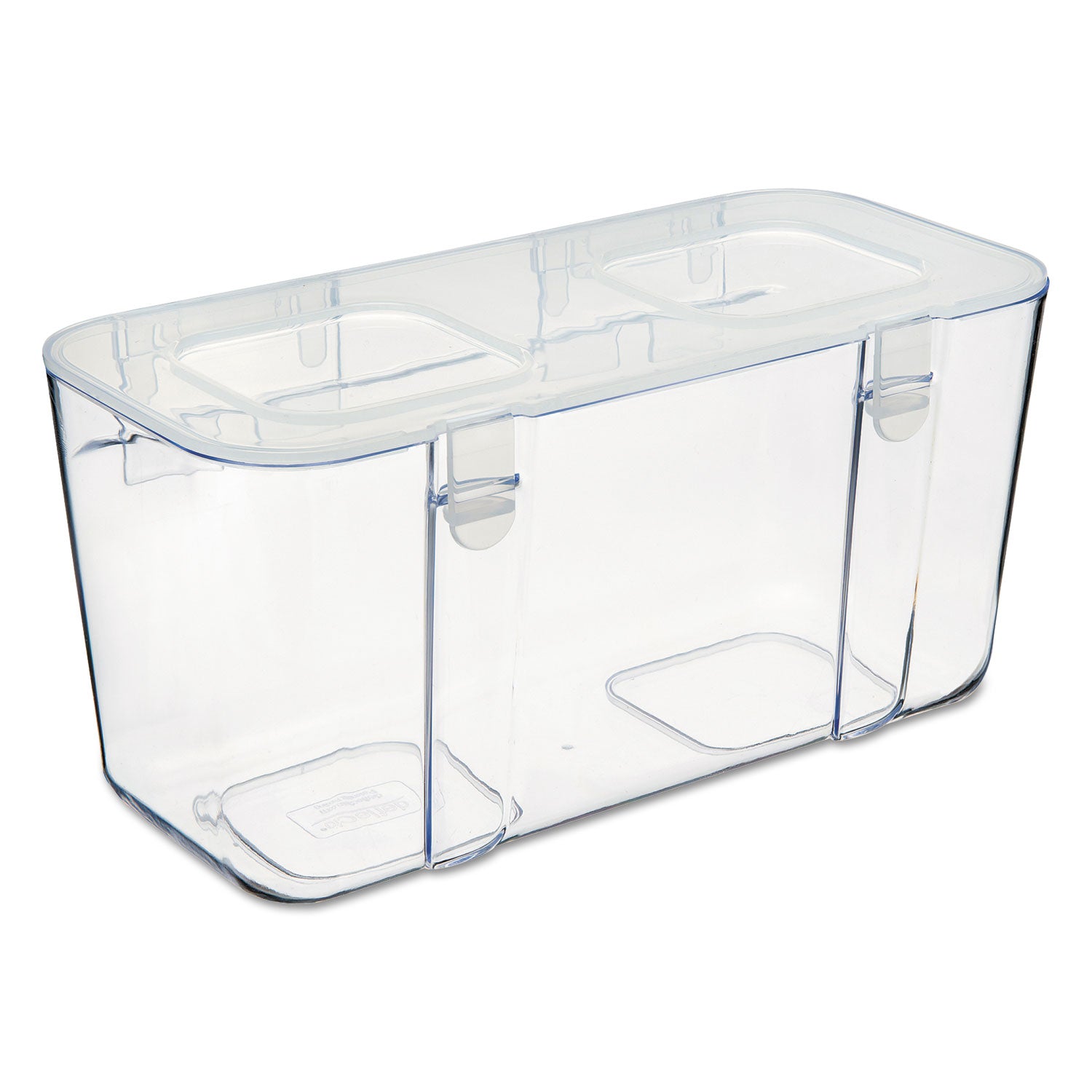 deflecto® Stackable Caddy Organizer, Medium, Plastic, 8.8 x 4 x 4.38, White