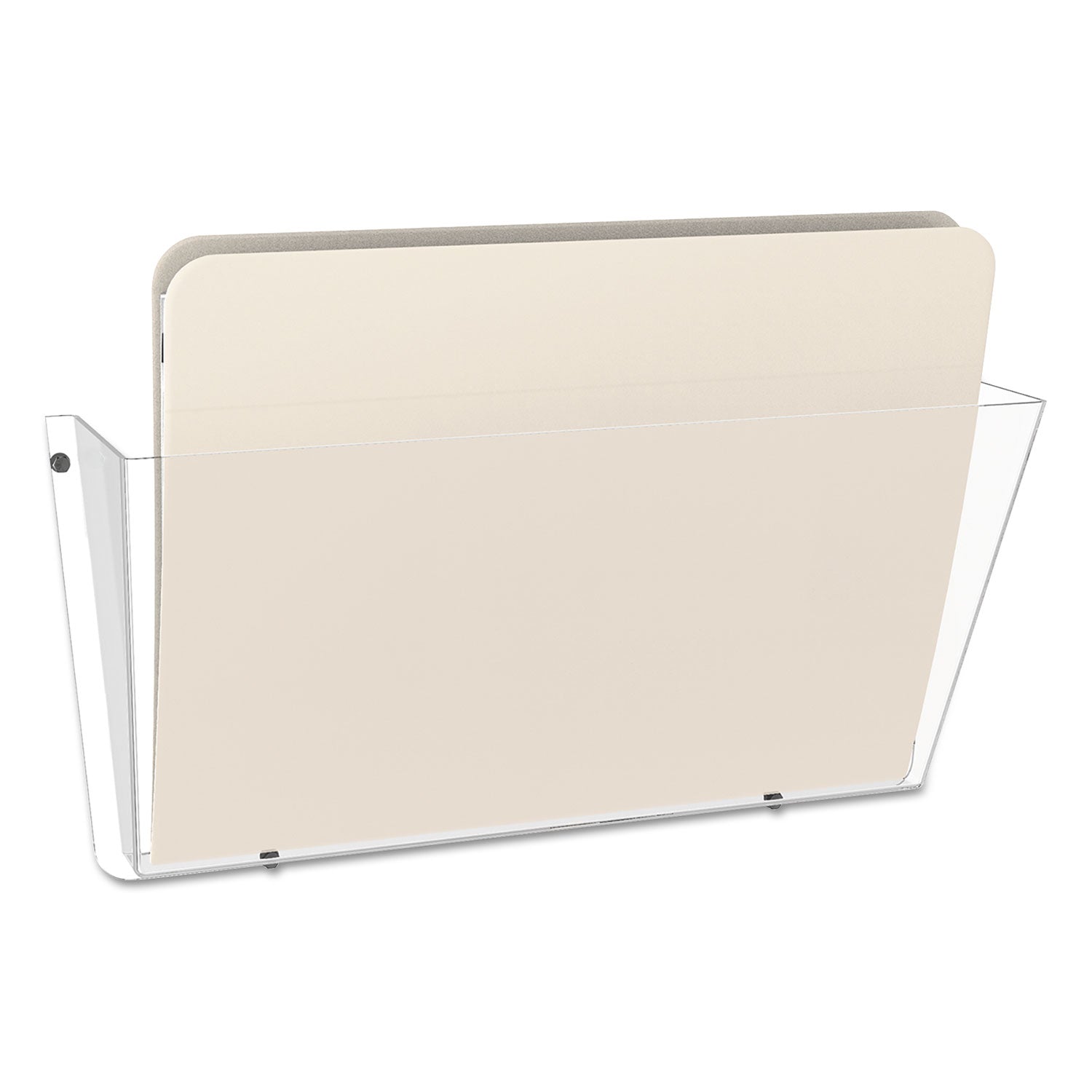 deflecto® Unbreakable DocuPocket Wall File, Letter Size, 14.5" x 3" x 6.5", Clear