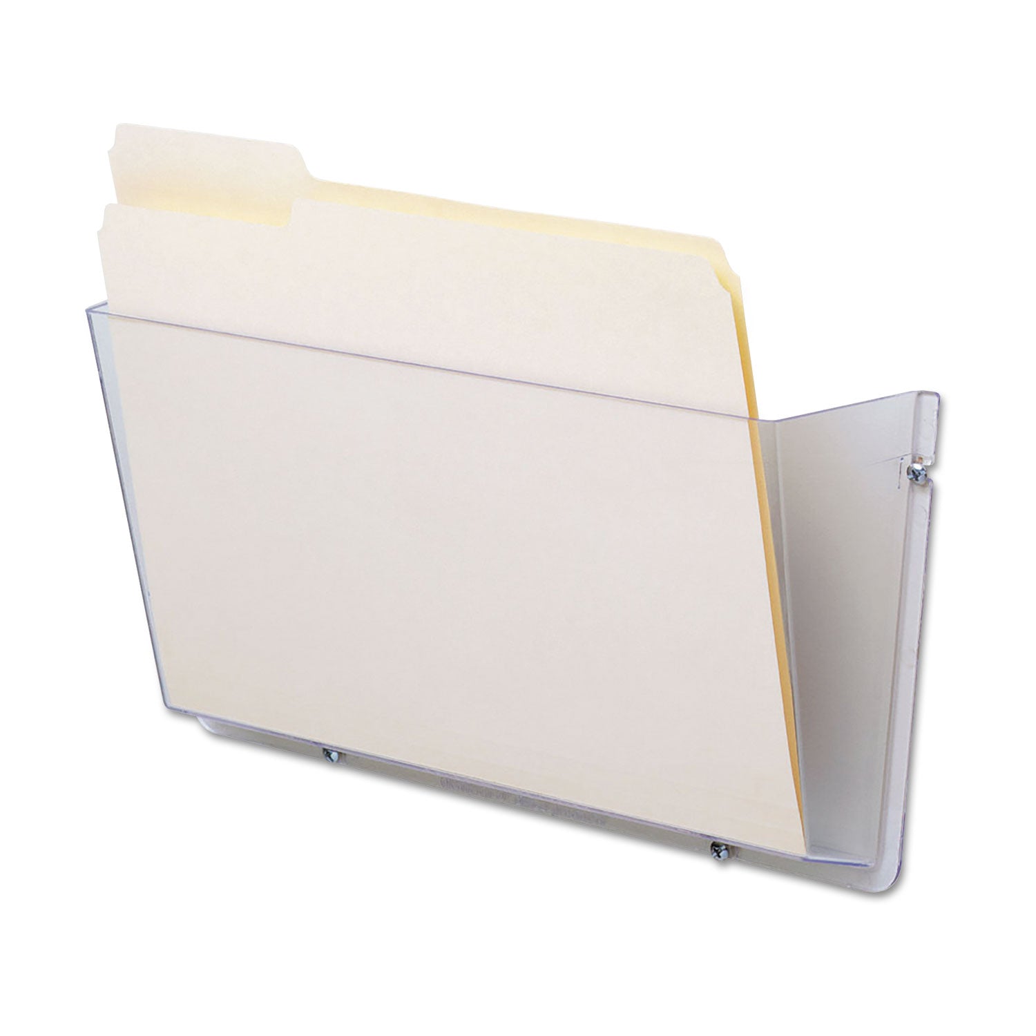 deflecto® Unbreakable DocuPocket Wall File, Letter Size, 14.5" x 3" x 6.5", Clear