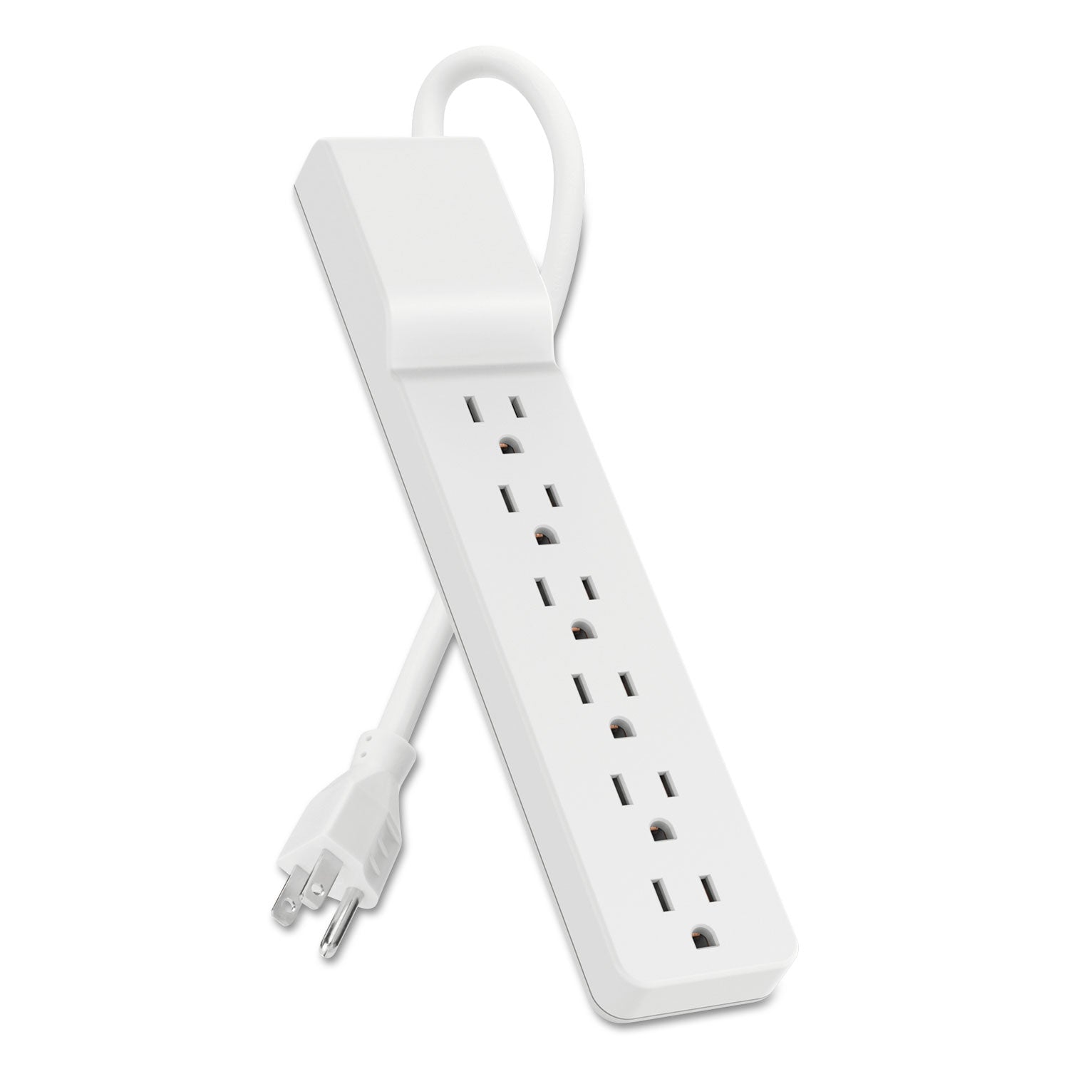 Belkin® Home/Office Surge Protector, 6 AC Outlets, 10 ft Cord, 720 J, White