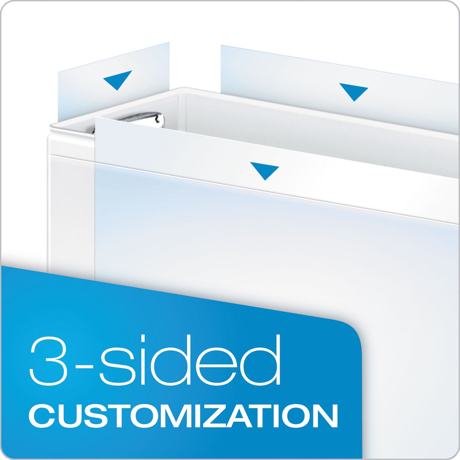 Cardinal® Premier Easy Open ClearVue Locking Slant-D Ring Binder, 3 Rings, 1.5" Capacity, 11 x 8.5, White