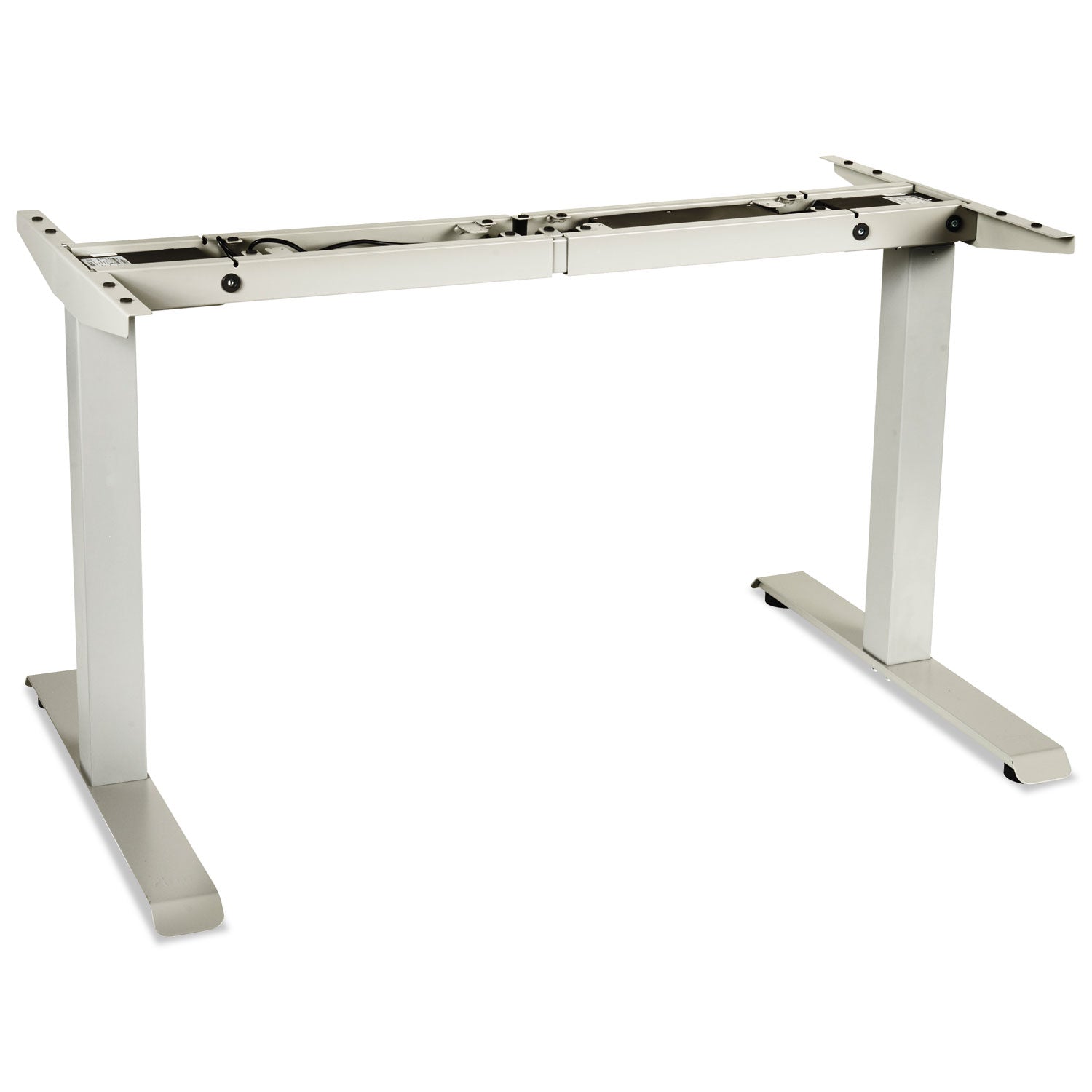 Alera® AdaptivErgo Sit-Stand Two-Stage Electric Height-Adjustable Table Base, 48.06" x 24.35" x 27.5" to 47.2", Gray