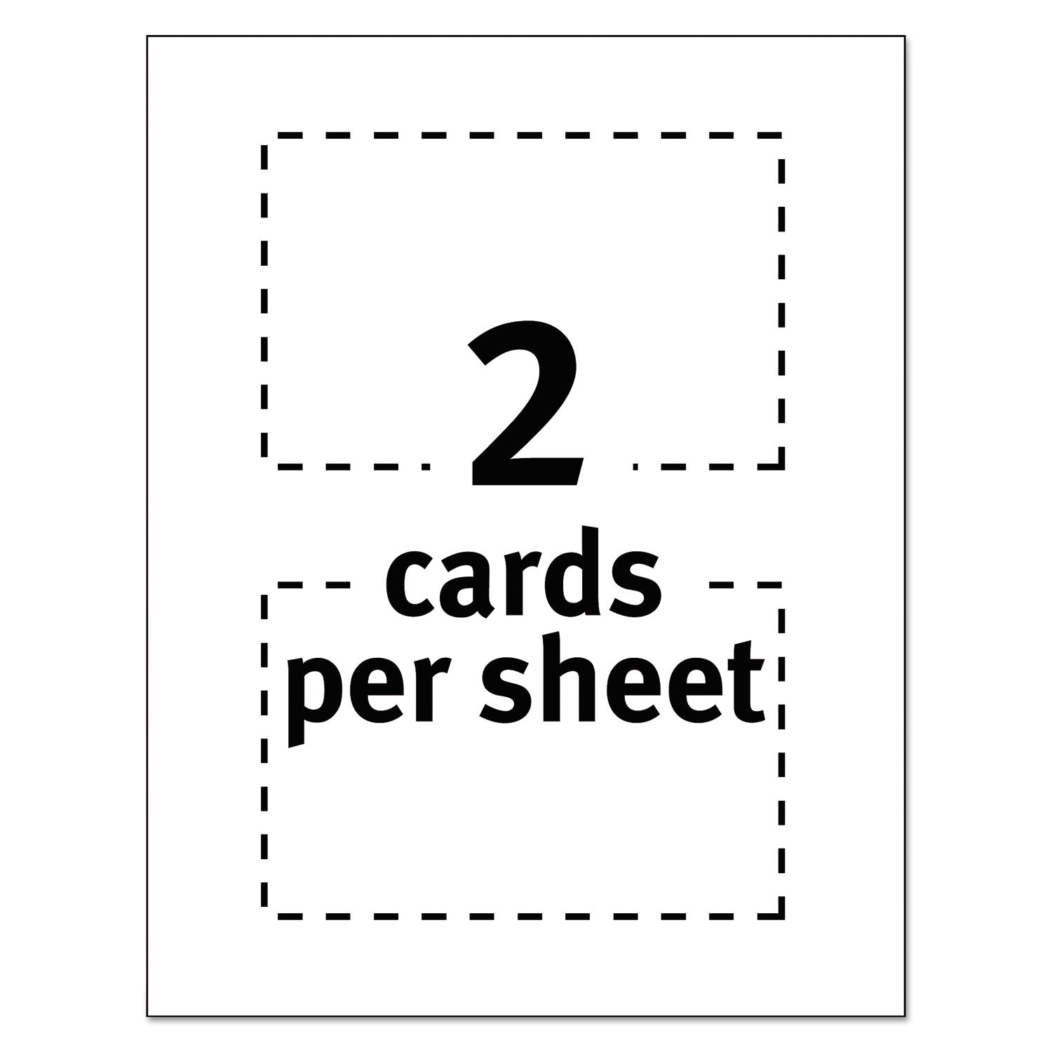 Avery® Printable Postcards, Laser, 80 lb, 4 x 6, Uncoated White, 80 Cards, 2 Cards/Sheet, 40 Sheets/Box