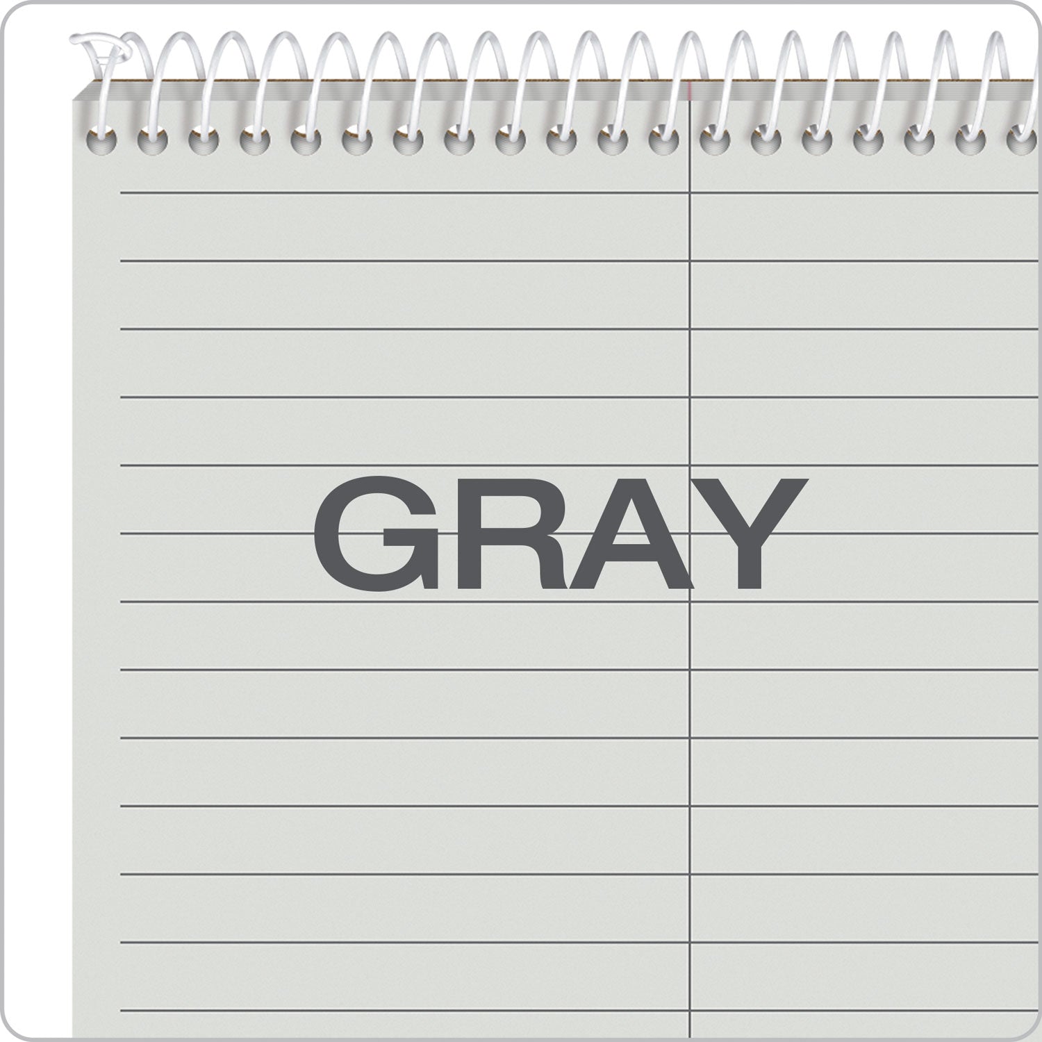 TOPS™ Prism Steno Pads, Gregg Rule, Gray Cover, 80 Gray 6 x 9 Sheets, 4/Pack