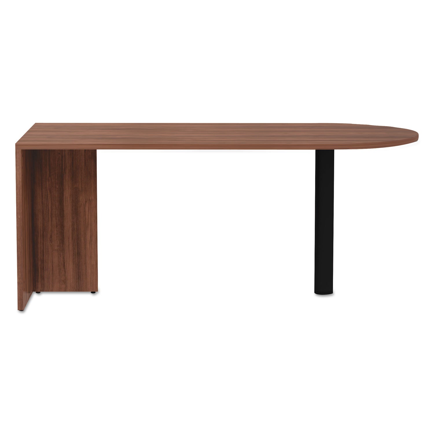 Alera Valencia Series D-Top Desk, 71" x 29.5" x 29.5", Modern Walnut Alera® Flipcost