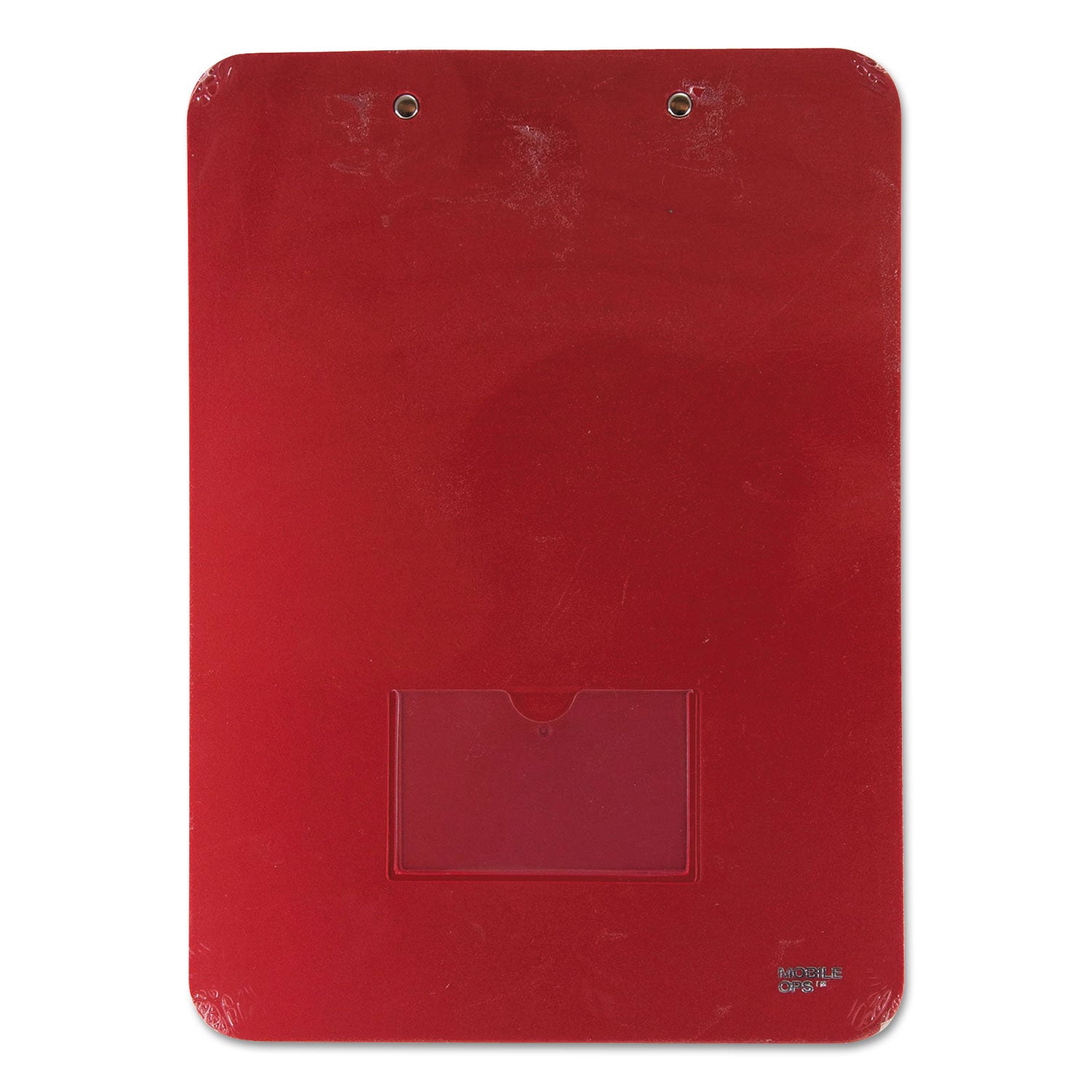 Mobile OPS® Unbreakable Recycled Clipboard, 0.25" Clip Capacity, Holds 8.5 x 11 Sheets, Red