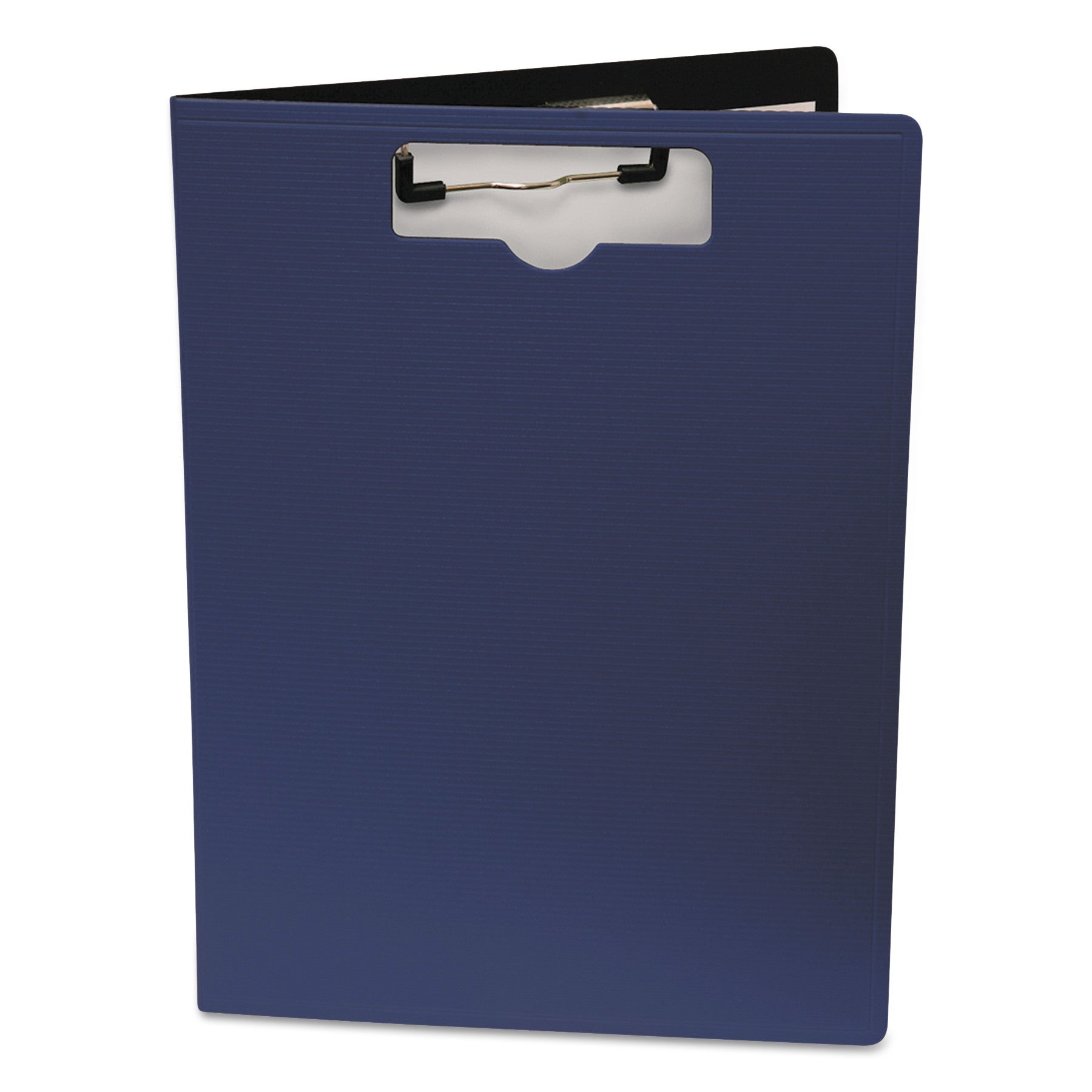 Portfolio Clipboard with Low-Profile Clip, Portrait Orientation, 0.5" Clip Capacity, Holds 8.5 x 11 Sheets, Blue