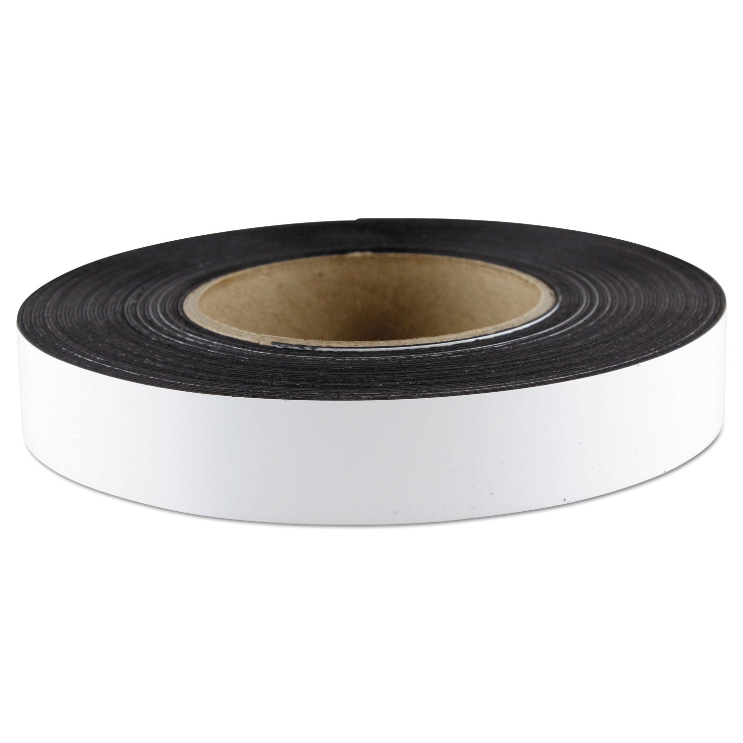 ZEUS® Dry Erase Magnetic Label Tape, 1" x 50 ft, White