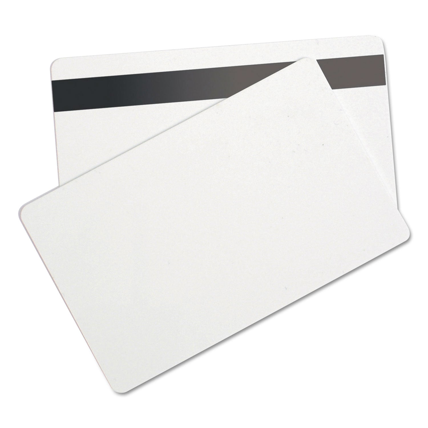 SICURIX® SICURIX Blank ID Card with Magnetic Strip, 2 1/8 x 3 3/8, White, 100/Pack