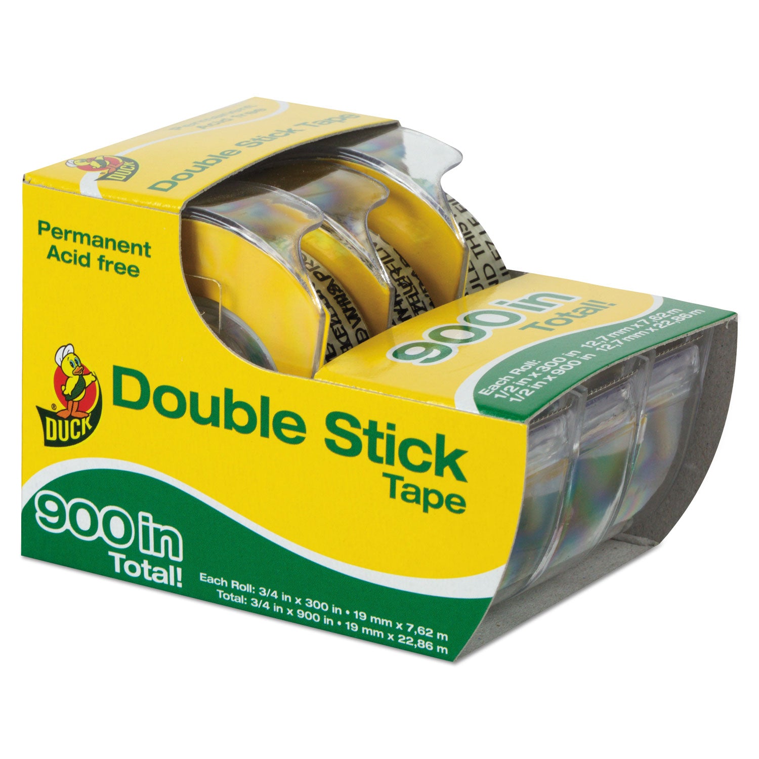 Duck® Permanent Double-Stick Tape with Dispenser, 1