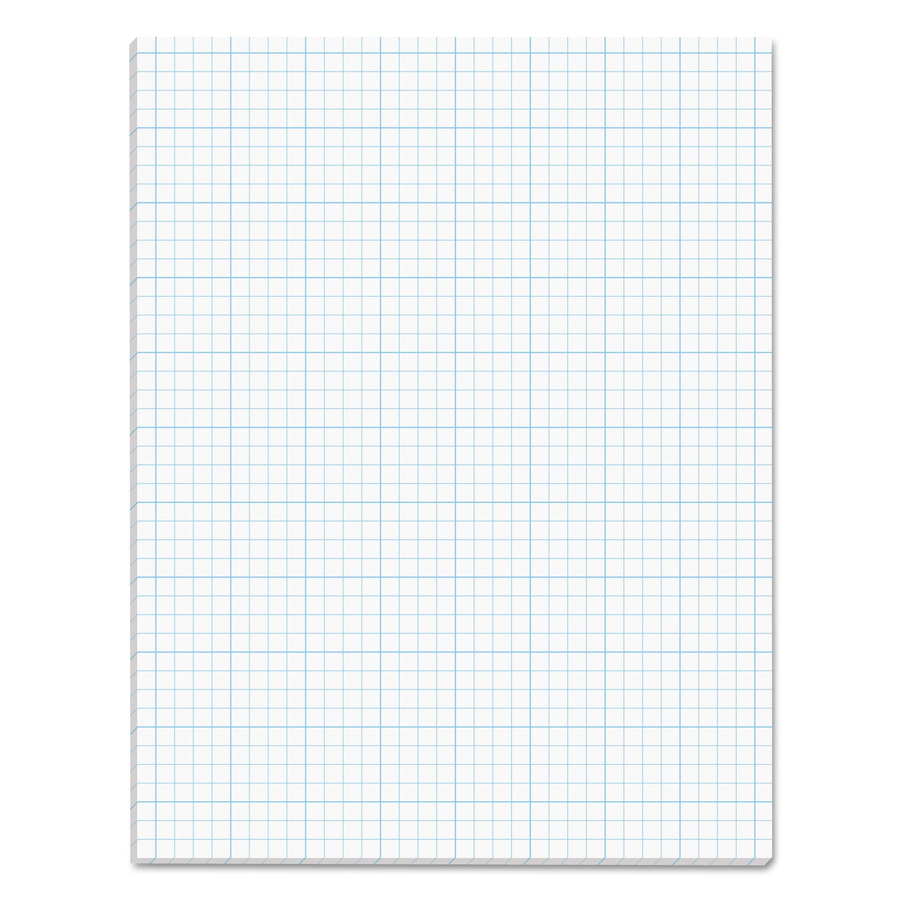 Cross Section Pads, Cross-Section Quadrille Rule (4 sq/in, 1 sq/in), 50 White 8.5 x 11 Sheets