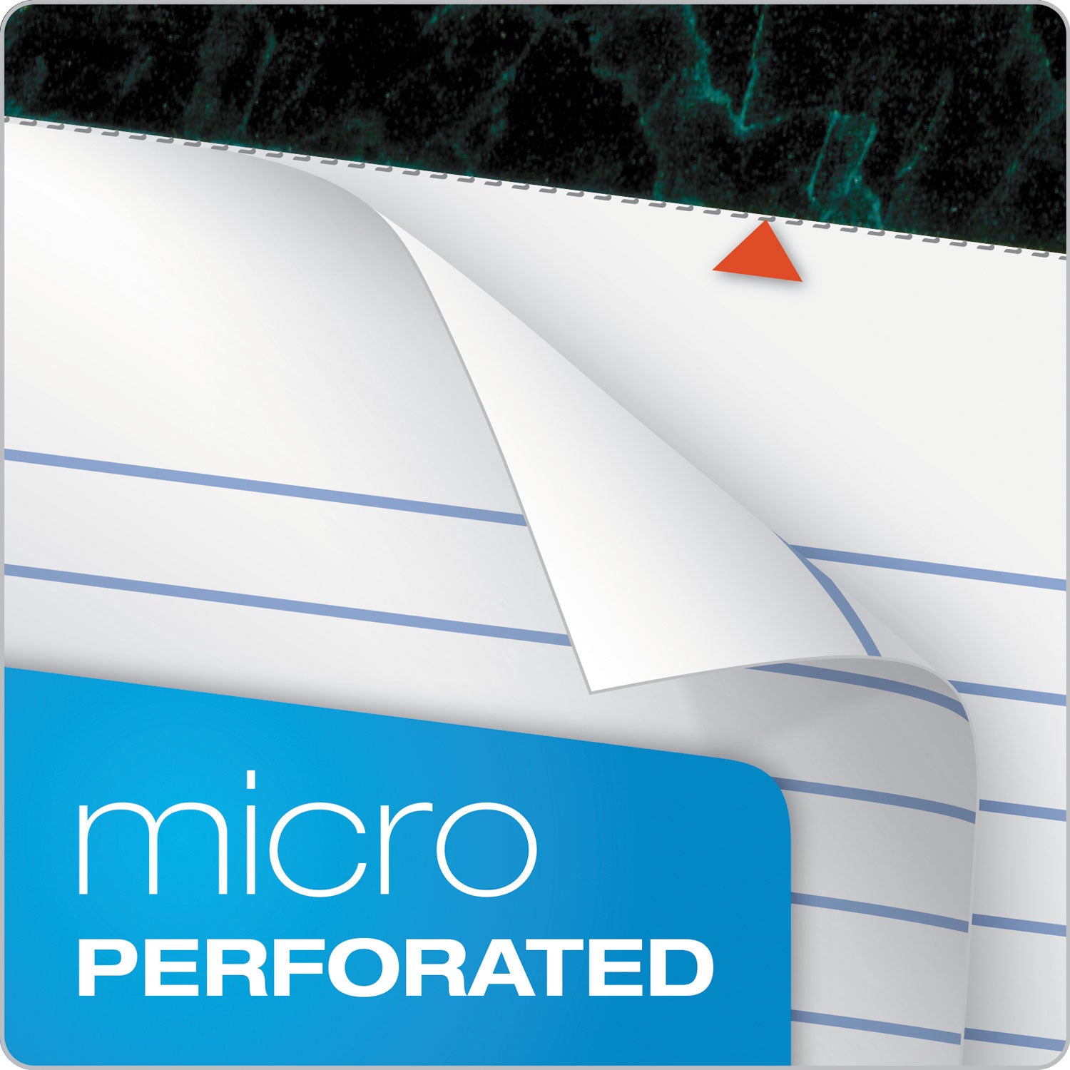 TOPS™ Docket Ruled Perforated Pads, Wide/legal Rule, 50 White 8.5 X 11.75 Sheets, 12/pack