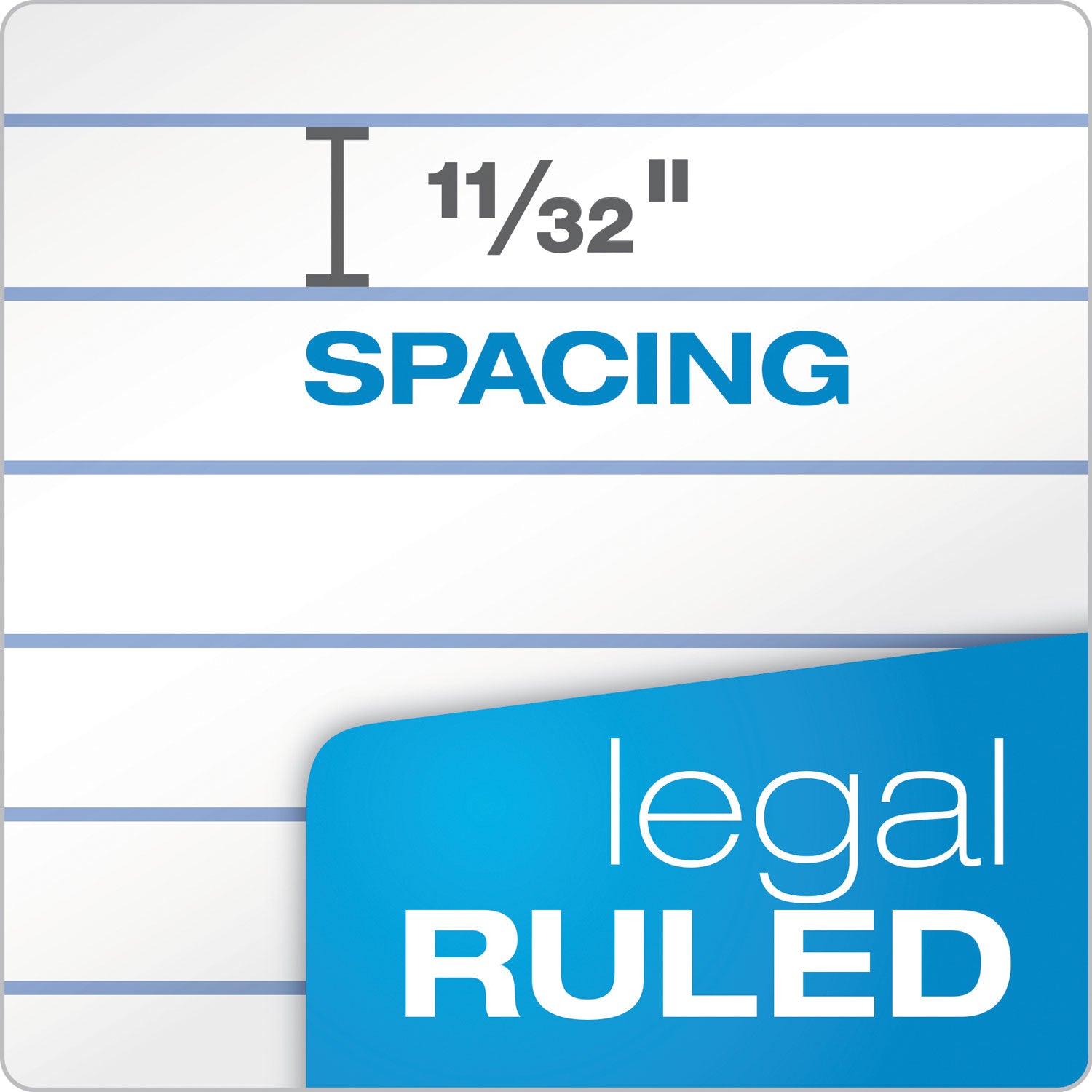 TOPS™ "The Legal Pad" Plus Ruled Perforated Pads with 40 pt. Back, Wide/Legal Rule, 50 White 8.5 x 11.75 Sheets, Dozen