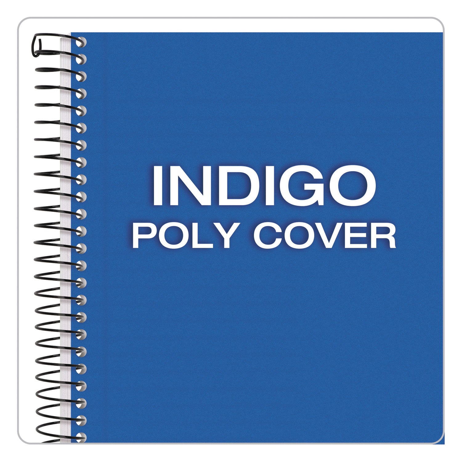 TOPS™ Color Notebooks, 1-Subject, Narrow Rule, Indigo Blue Cover, (100) 8.5 x 5.5 White Sheets