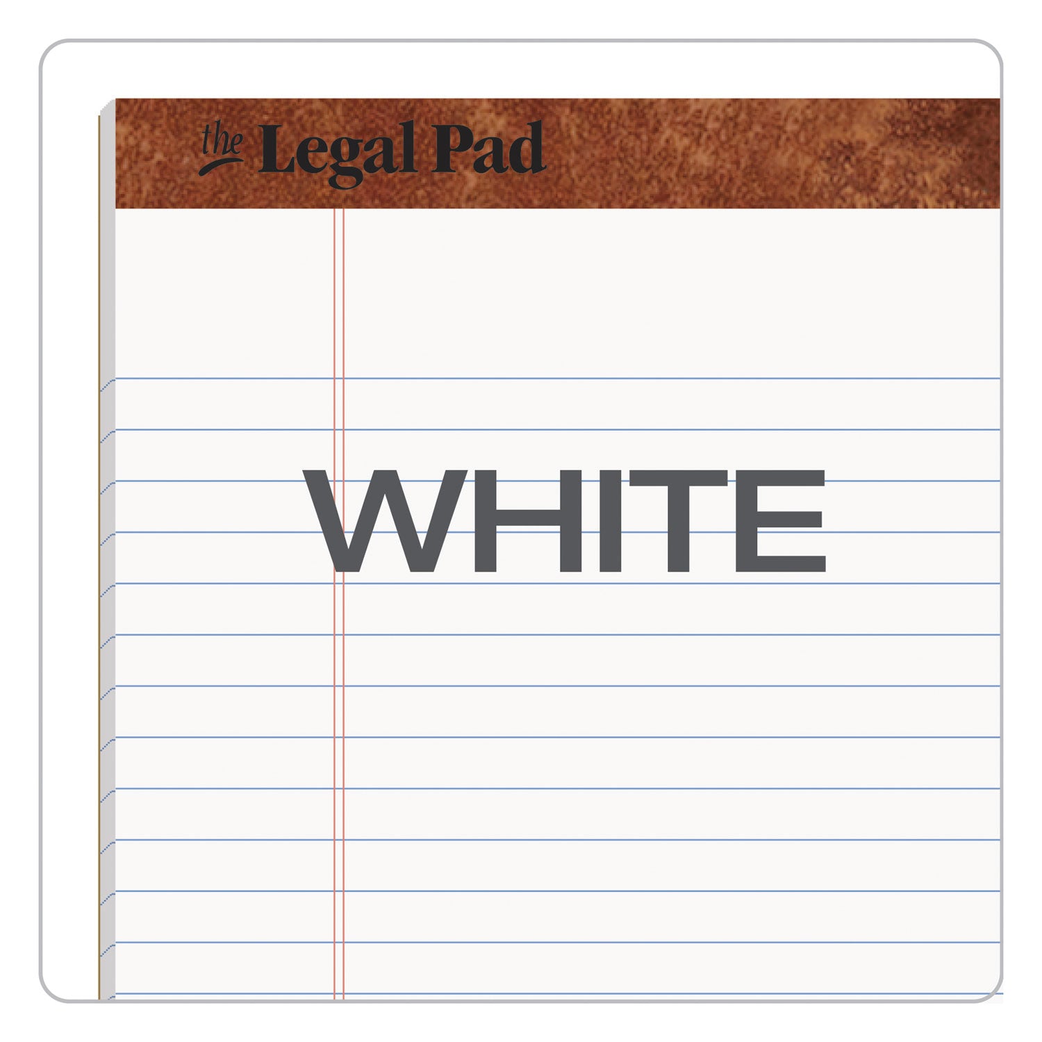 TOPS™ "The Legal Pad" Ruled Perforated Pads, Wide/Legal Rule, 50 White 8.5 x 11.75 Sheets