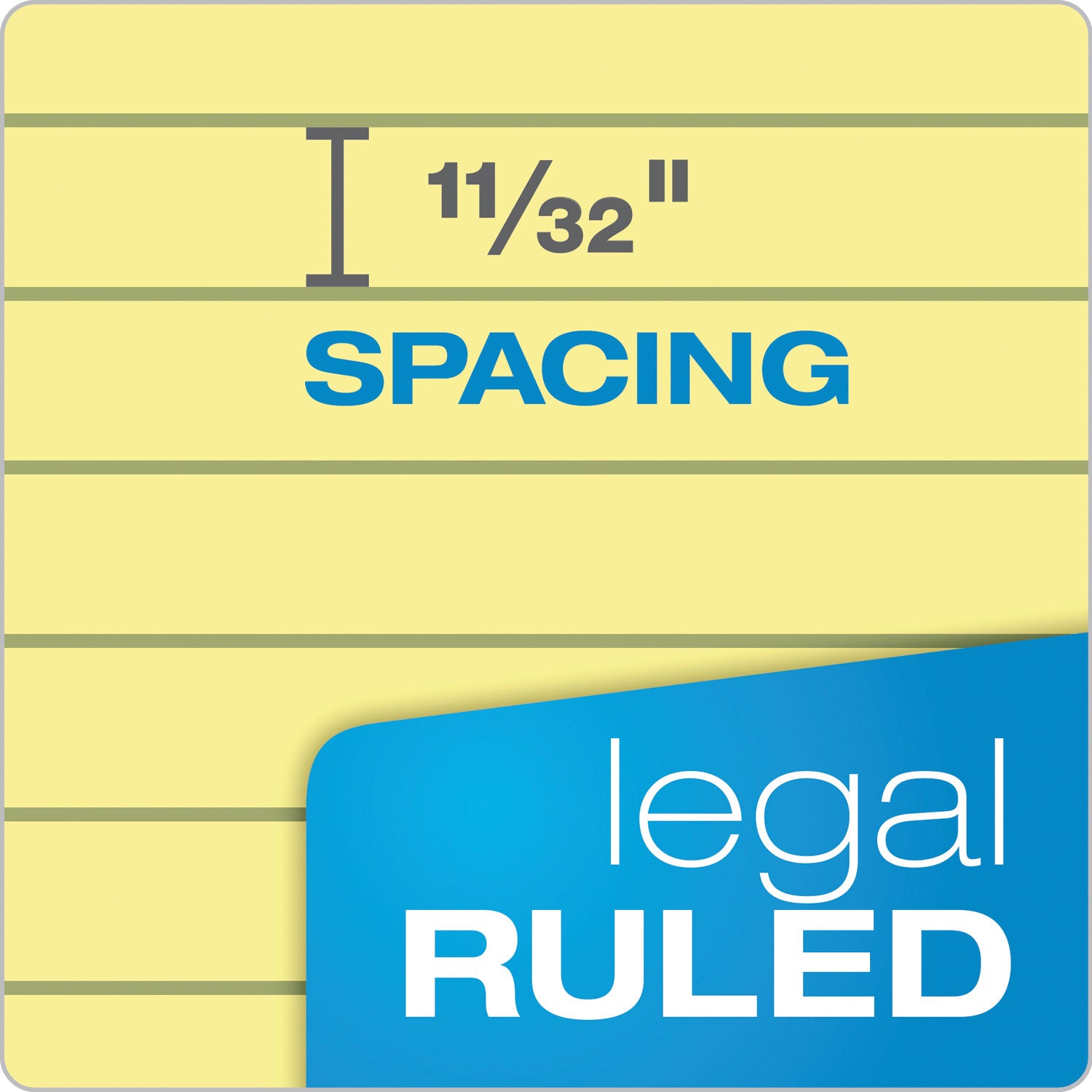 TOPS™ "The Legal Pad" Ruled Perforated Pads, Wide/Legal Rule, 50 Canary-Yellow 8.5 x 11.75 Sheets, Dozen