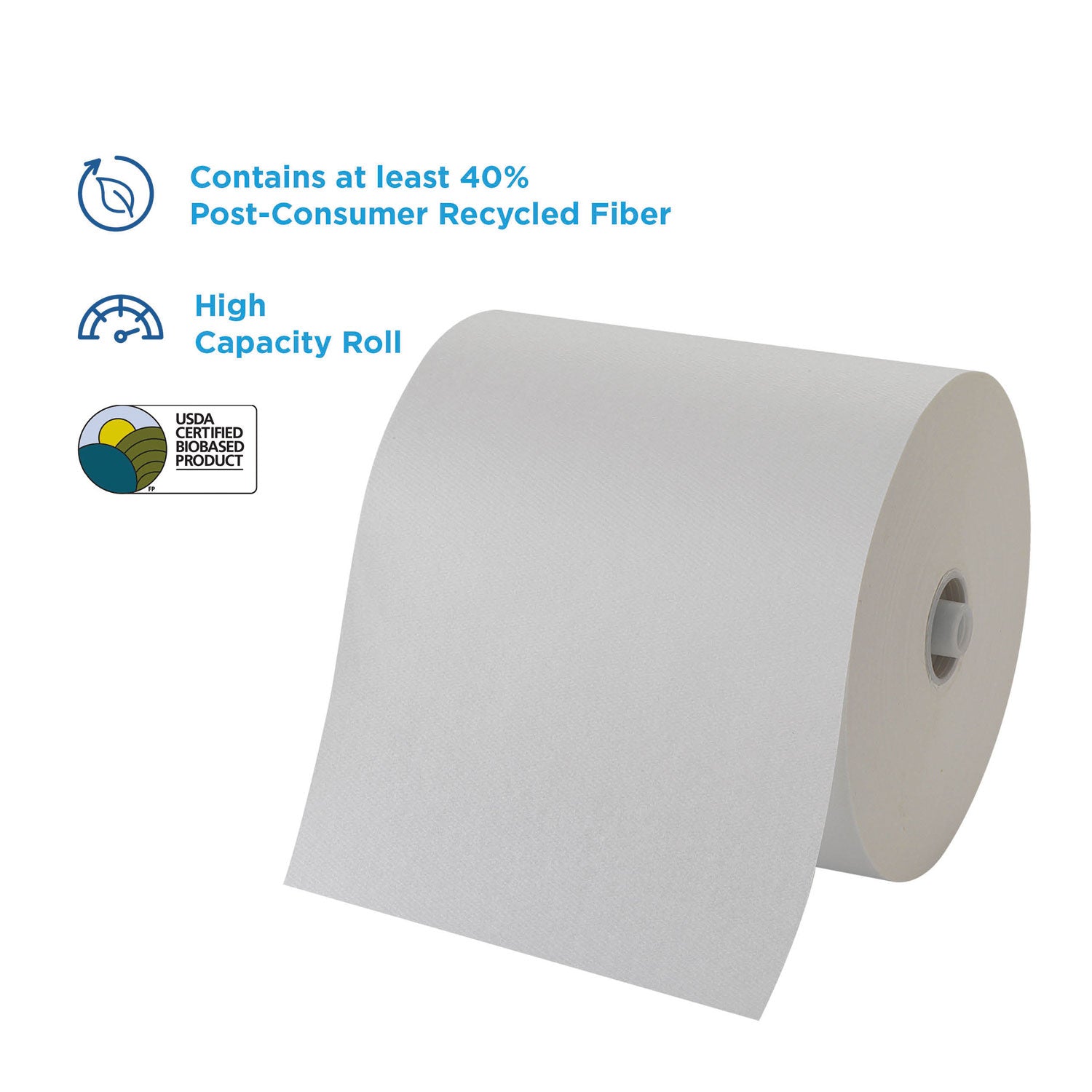 Georgia Pacific® Professional Pacific Blue Ultra Paper Towels, 1-Ply, 7.87" x 1,150 ft, White, 6 Rolls/Carton