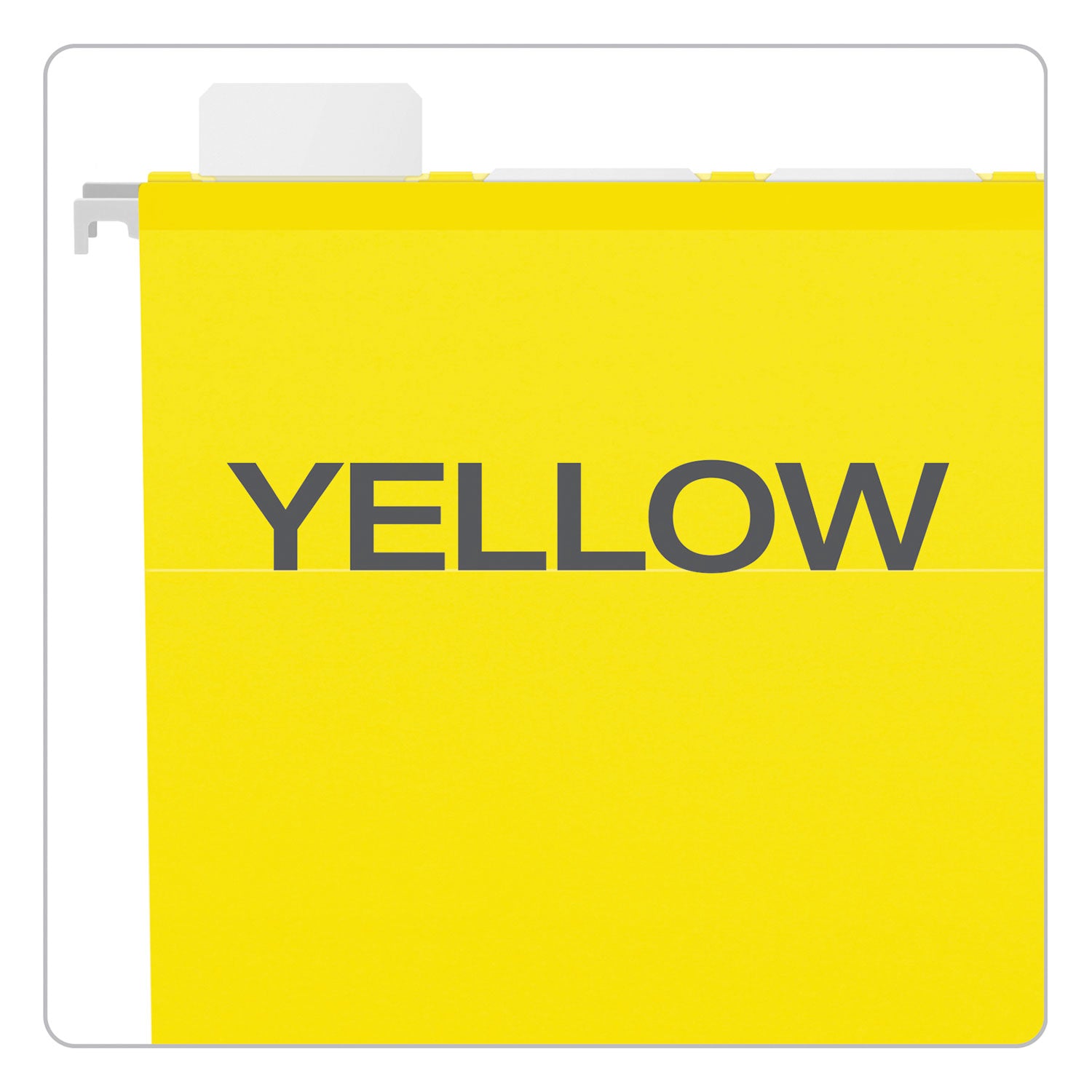 Ready-Tab Colored Reinforced Hanging Folders, Letter Size, 1/5-Cut Tabs, Yellow, 25/Box Pendaflex® Flipcost