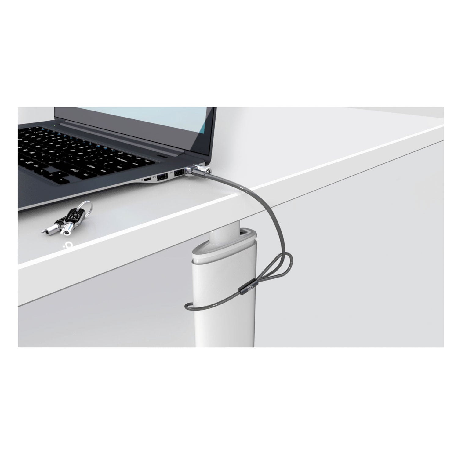 MicroSaver 2.0 Keyed Laptop Lock, 6 ft Steel Cable, Silver, 2 Keys Kensington® Flipcost