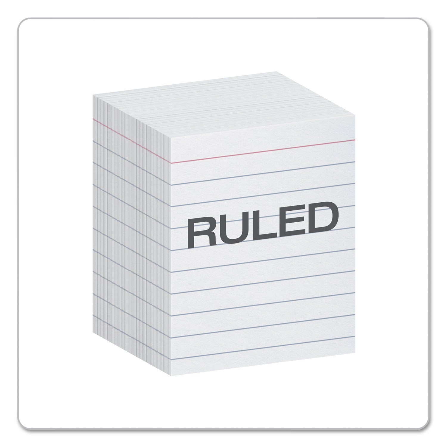 Oxford™ Ruled Mini Index Cards, 3 x 2.5, White, 200/Pack