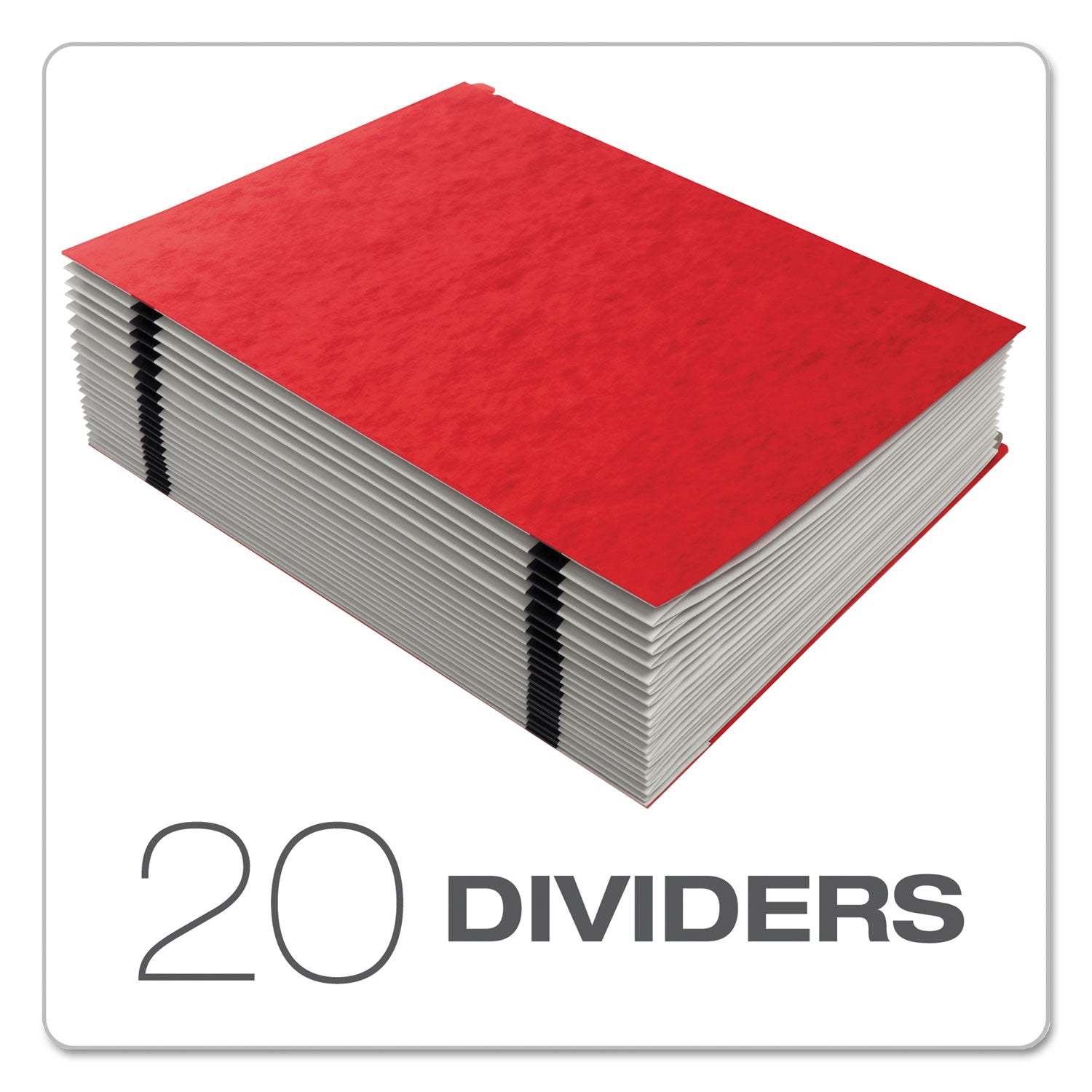 Pendaflex® Expanding Desk File, 23 Dividers, Alpha Index, Letter Size, Red Cover