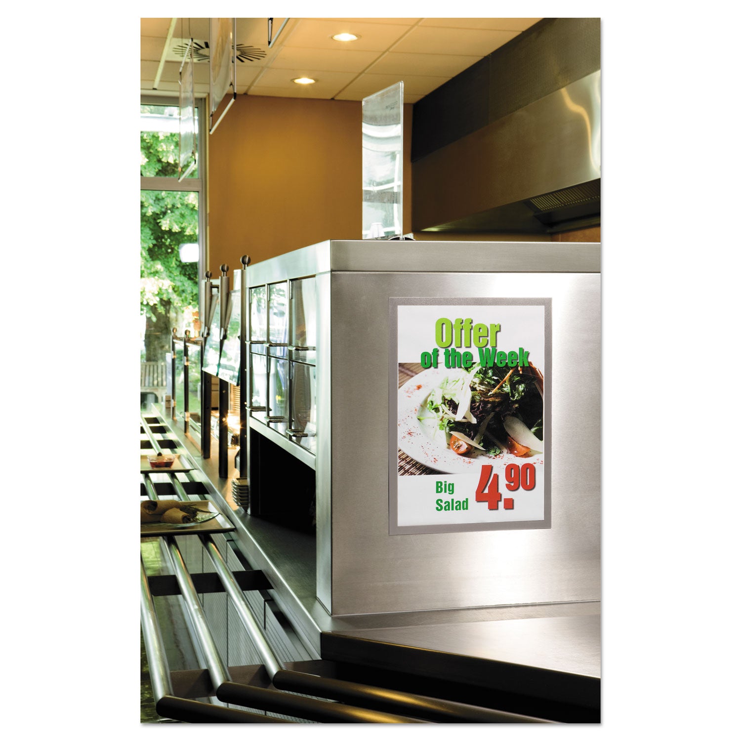 Durable® DURAFRAME Sign Holder, 11 x 17, Black Frame, 2/Pack