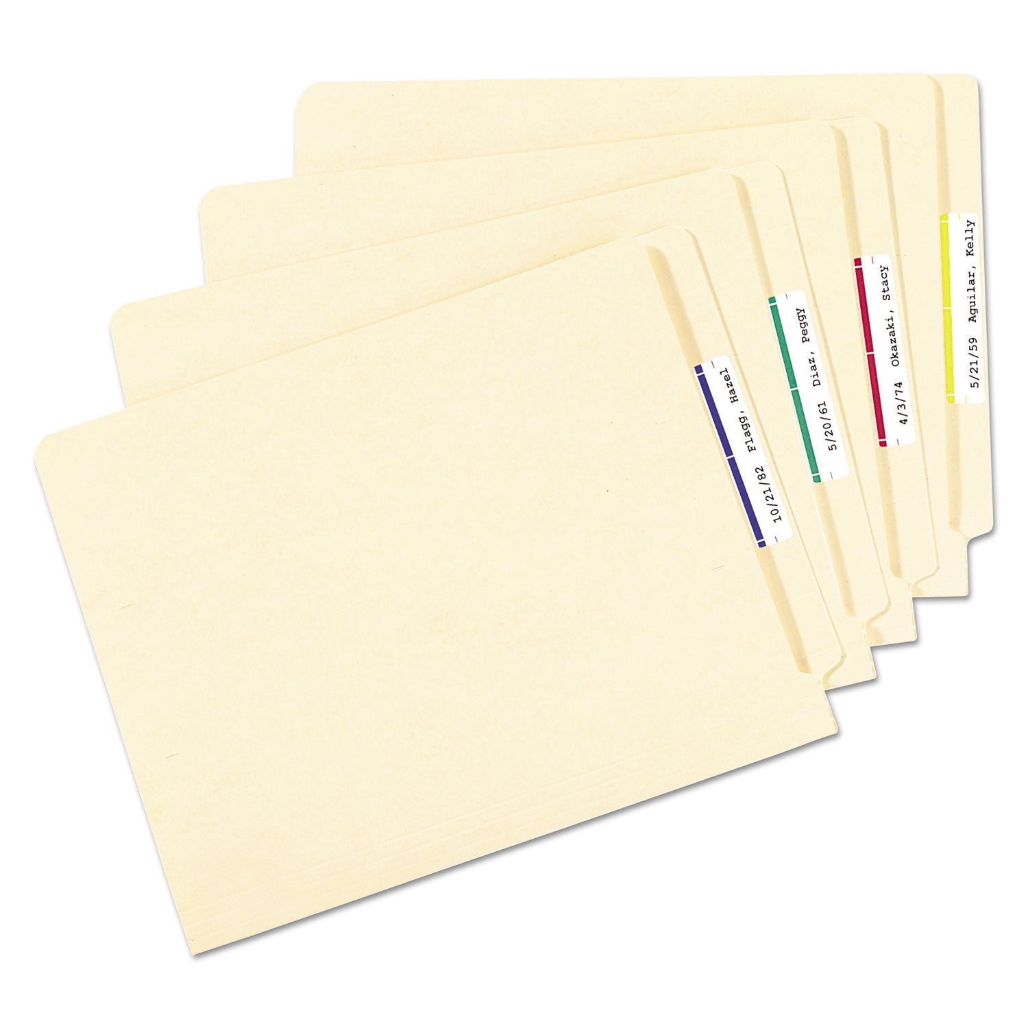 Avery® Removable File Folder Labels with Sure Feed Technology, 0.66 x 3.44, White, 30/Sheet, 25 Sheets/Pack