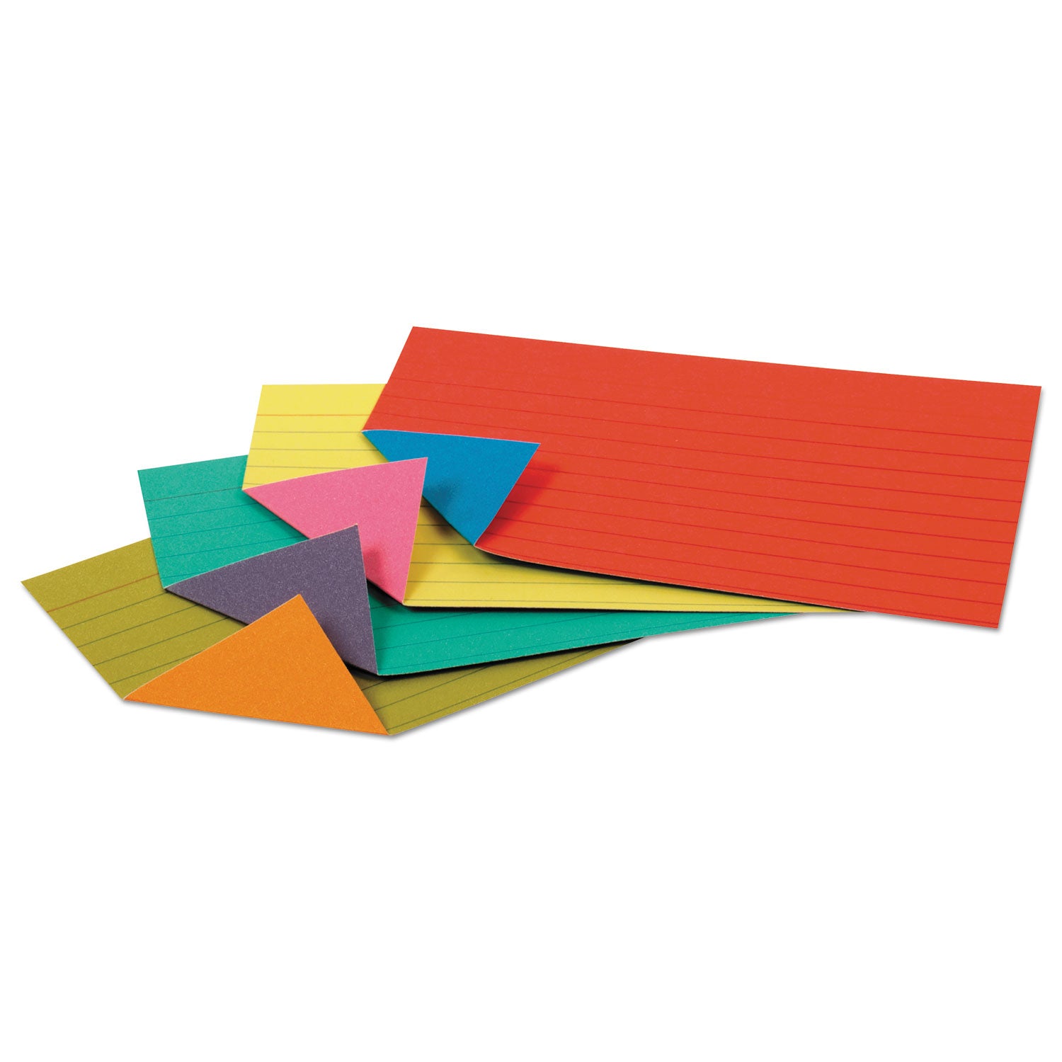 Oxford™ Extreme Index Cards, Ruled, 3 x 5, Assorted, 100/Pack