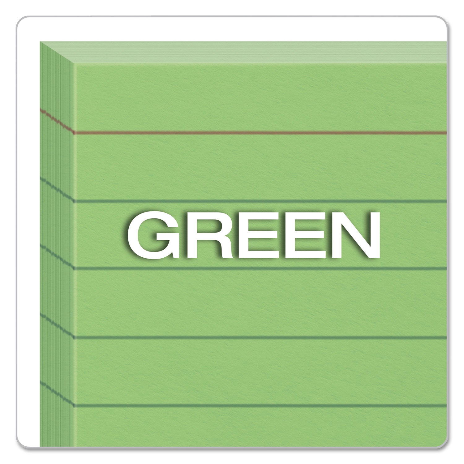 Ruled Index Cards, 3 x 5, Green, 100/Pack