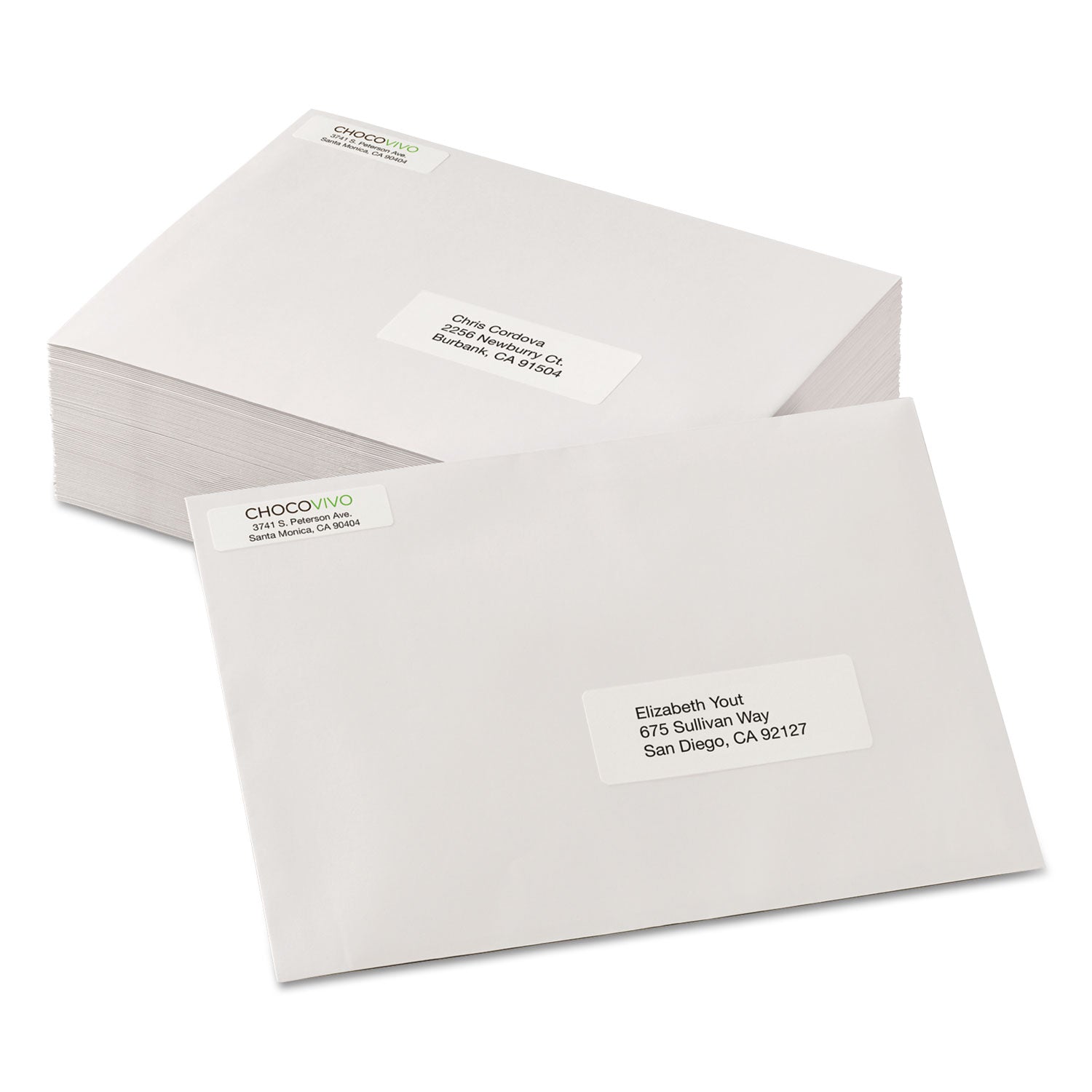 Avery® White Address Labels w/ Sure Feed Technology for Laser Printers, Laser Printers, 0.5 x 1.75, White, 80/Sheet, 250 Sheets/Box