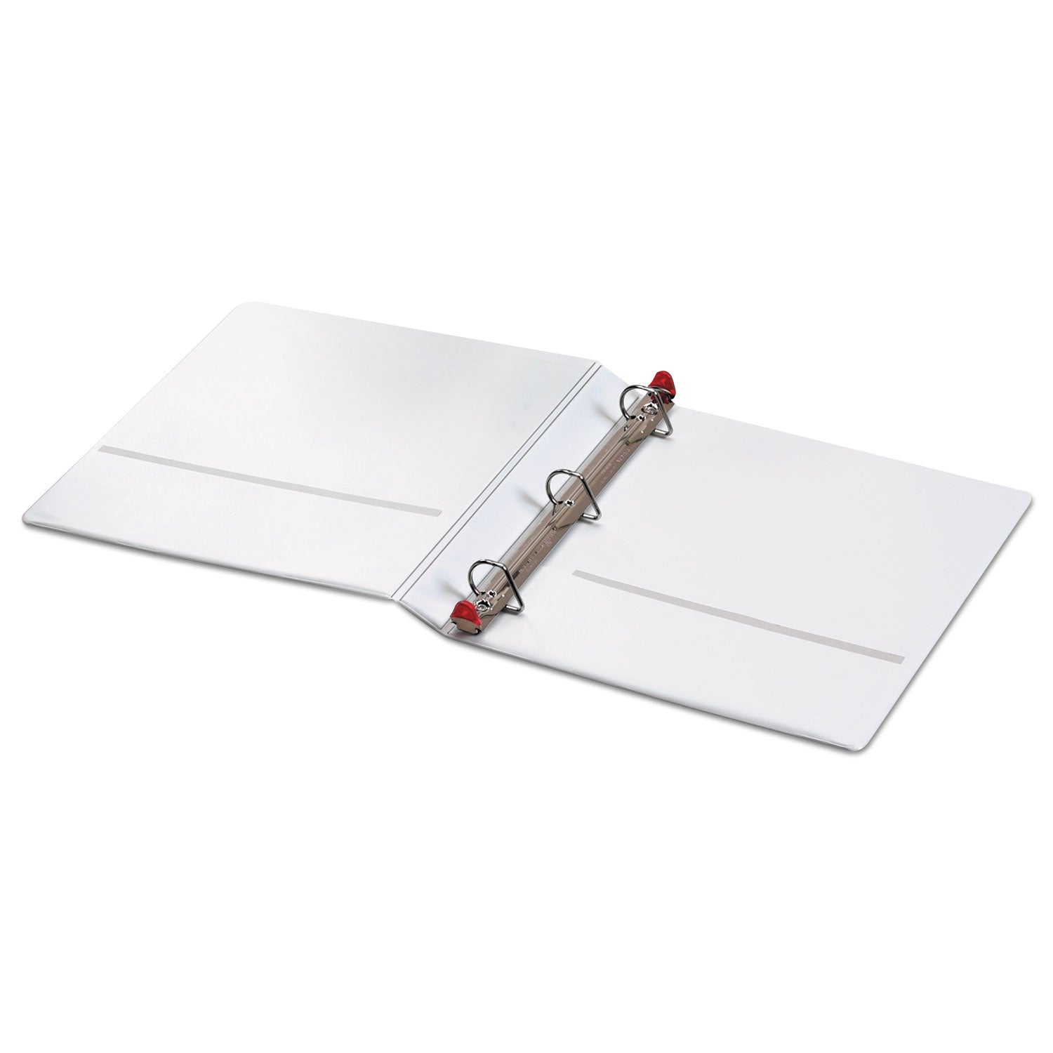 Cardinal® Treated ClearVue Locking Slant-D Ring Binder, 3 Rings, 1" Capacity, 11 x 8.5, White