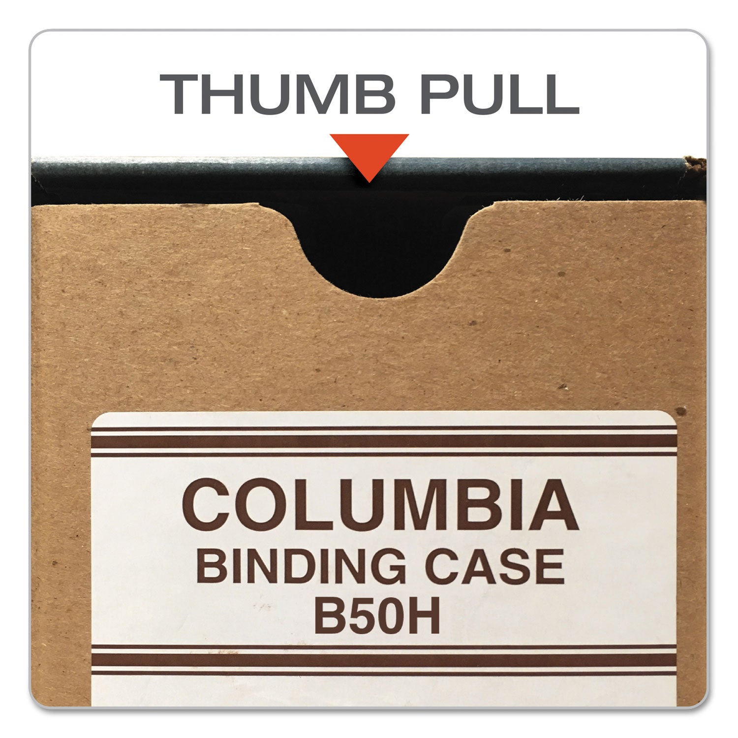 Globe-Weis® COLUMBIA Recycled Binding Cases, 2 Rings, 3.13" Capacity, 11 x 8.5, Kraft