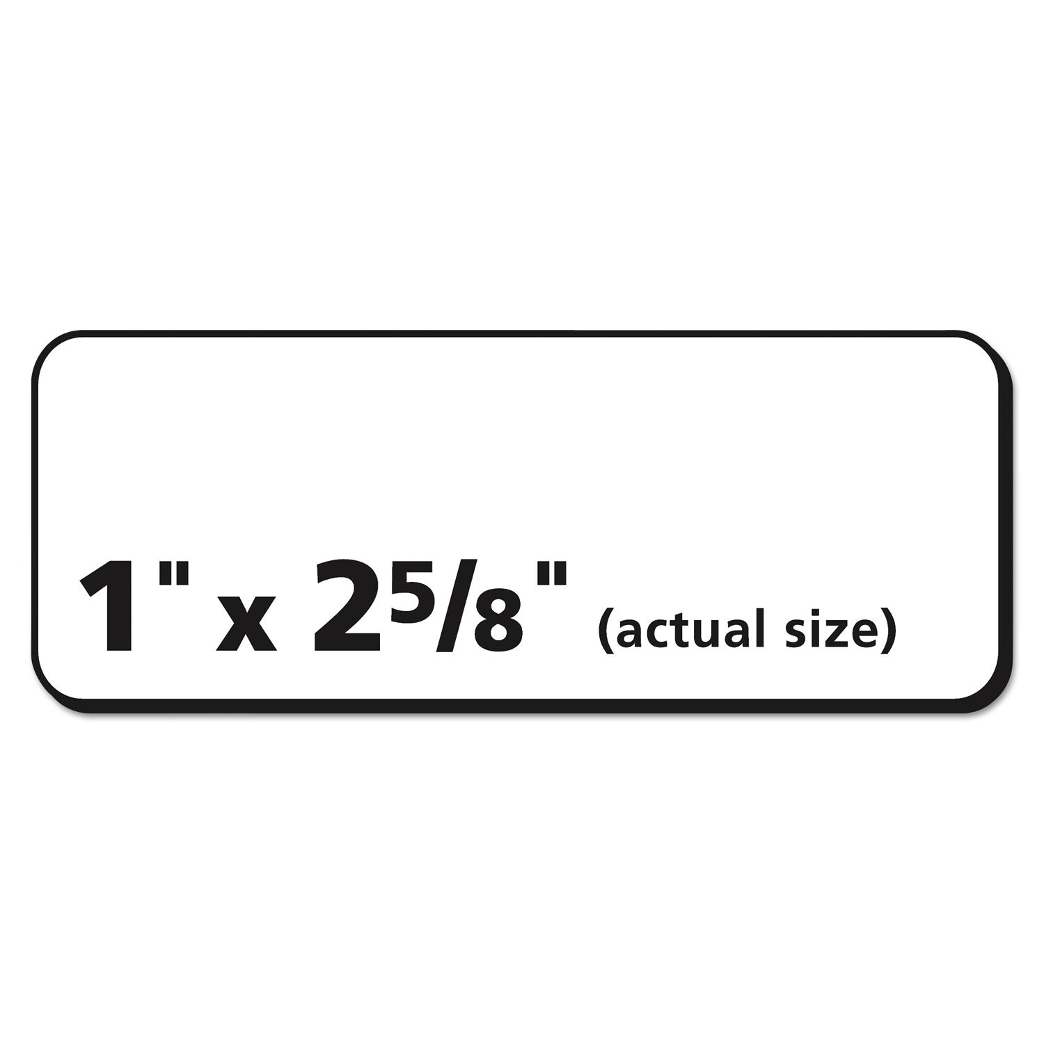 Avery® Repositionable Address Labels w/SureFeed, Inkjet/Laser, 1 x 2.63, White, 750/BX