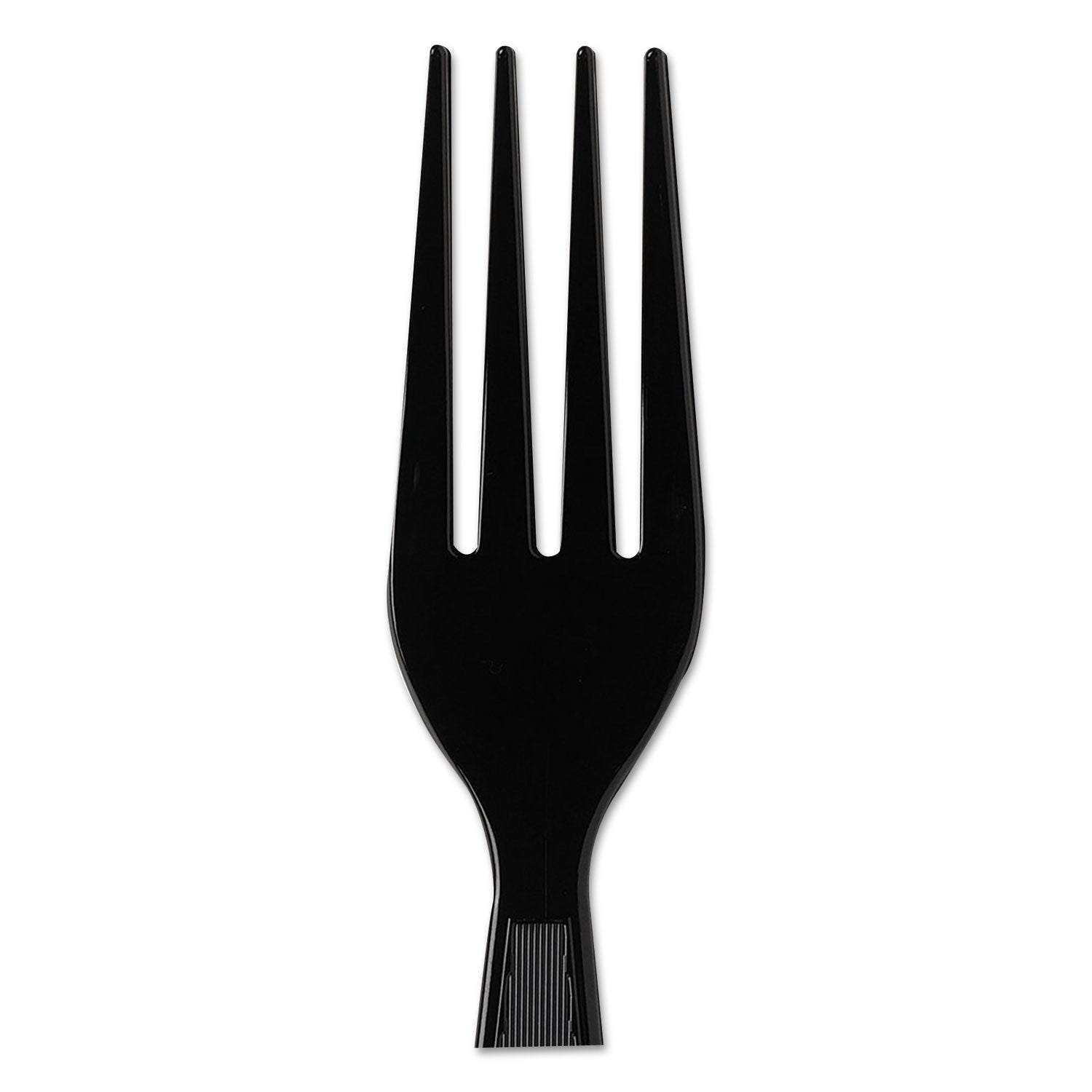 Dixie® Plastic Cutlery, Heavyweight Forks, Black, 1,000/Carton