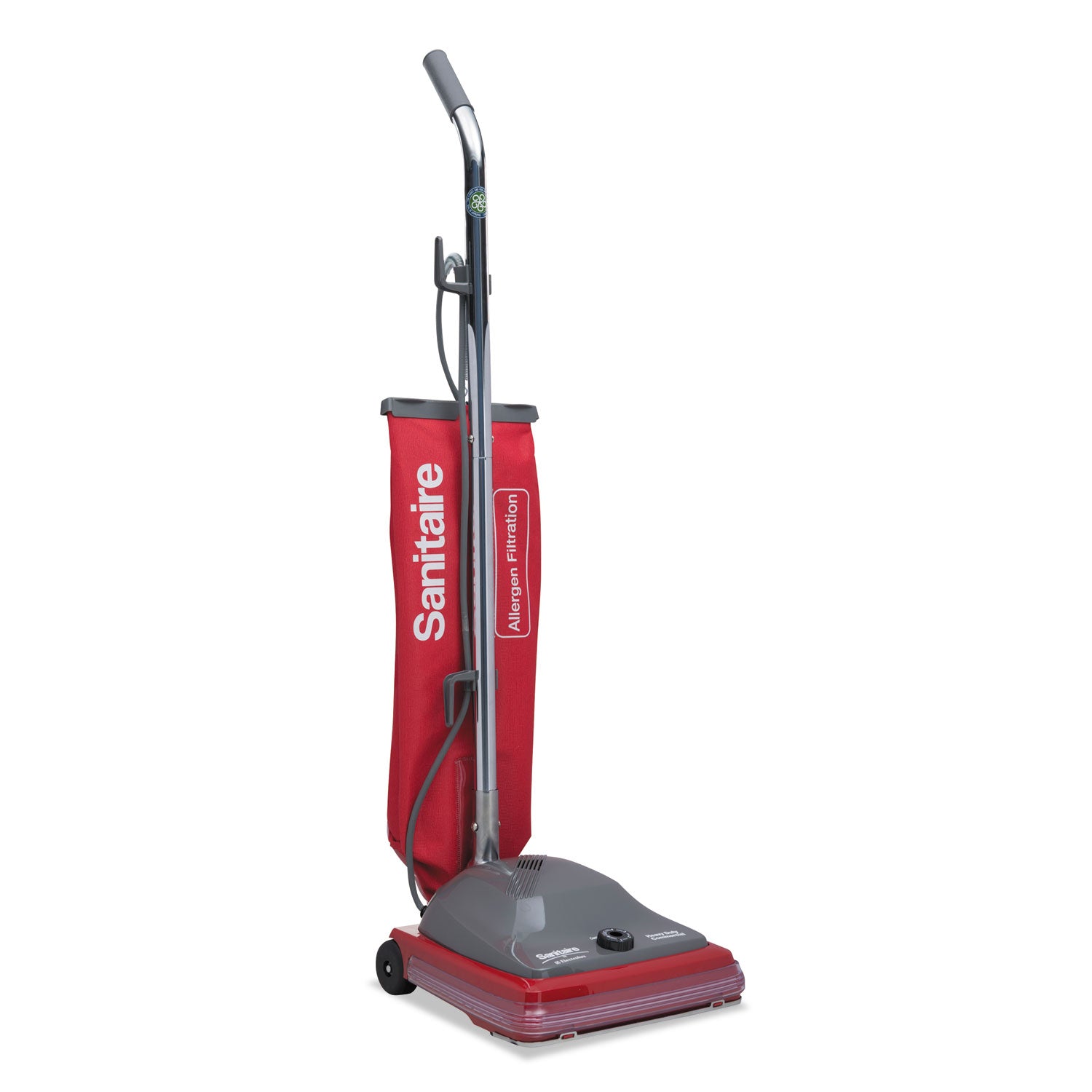 Sanitaire® TRADITION Upright Vacuum SC688A, 12" Cleaning Path, Gray/Red