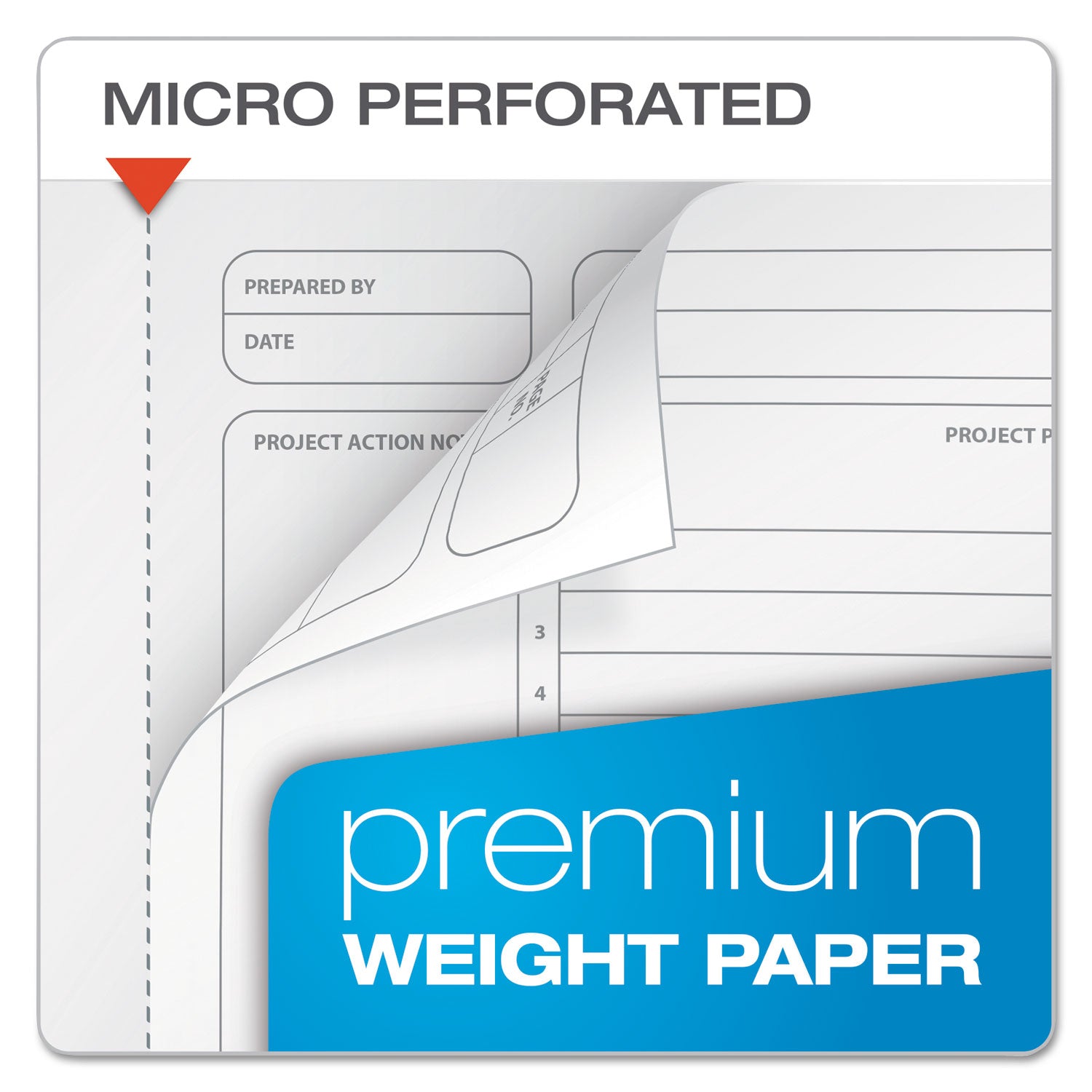 Ampad® Gold Fibre Wirebound Project Notes Book, 1-Subject, Project-Management Format, Green Cover, (84) 9.5 x 7.25 Sheets